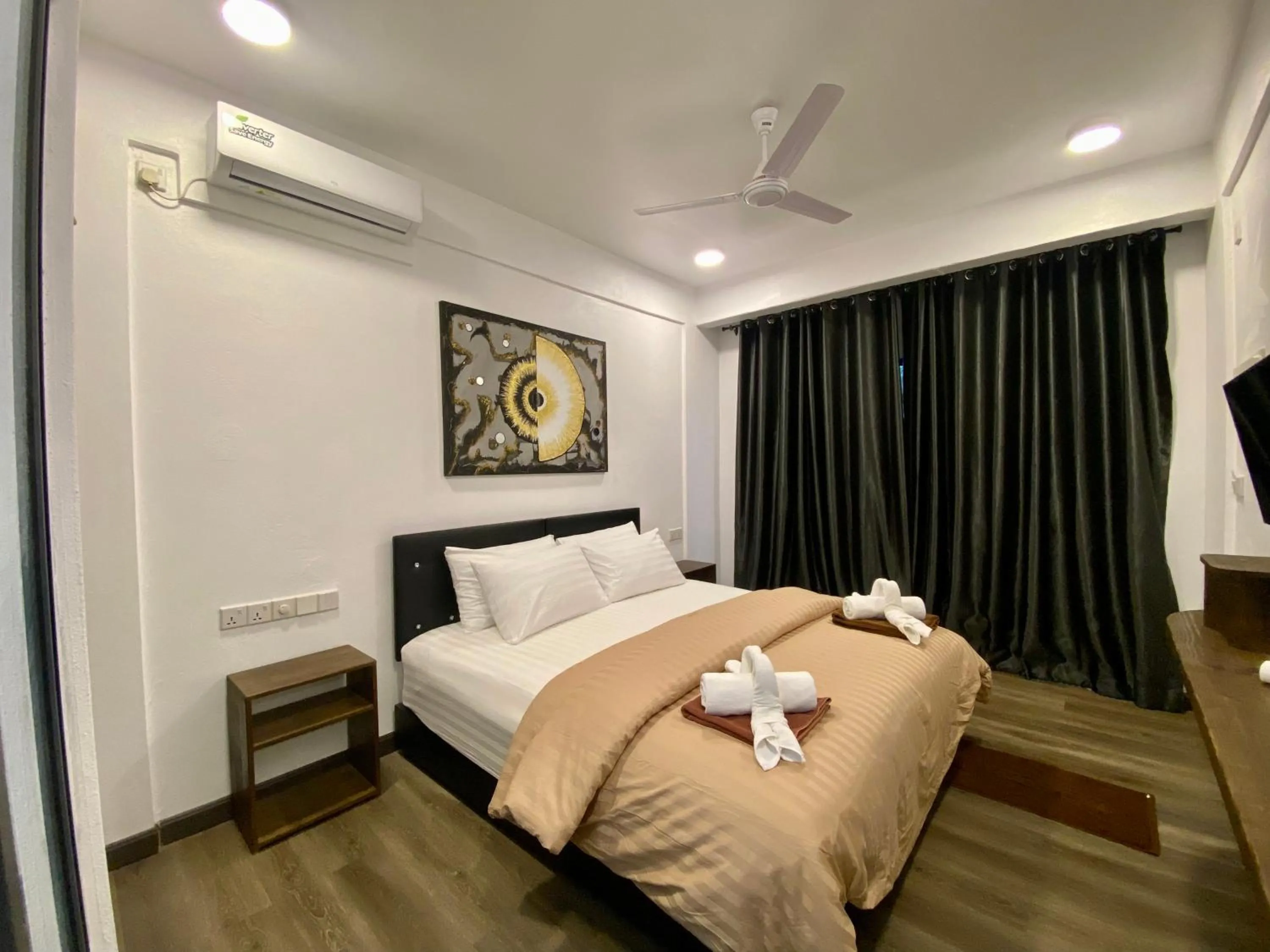 Bedroom, Bed in chillax Thoddoo