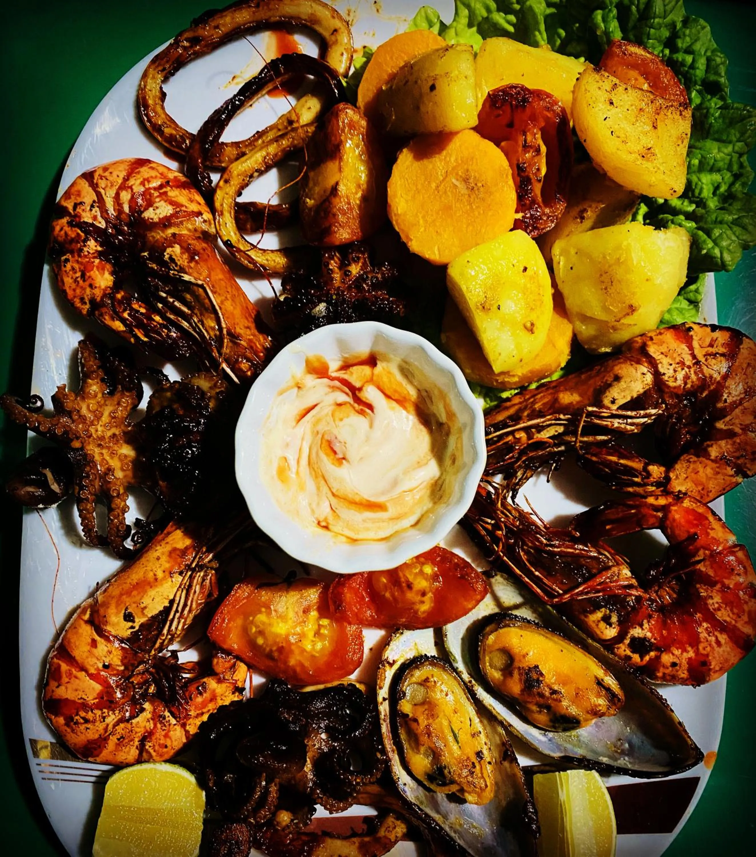 Dinner in chillax Thoddoo