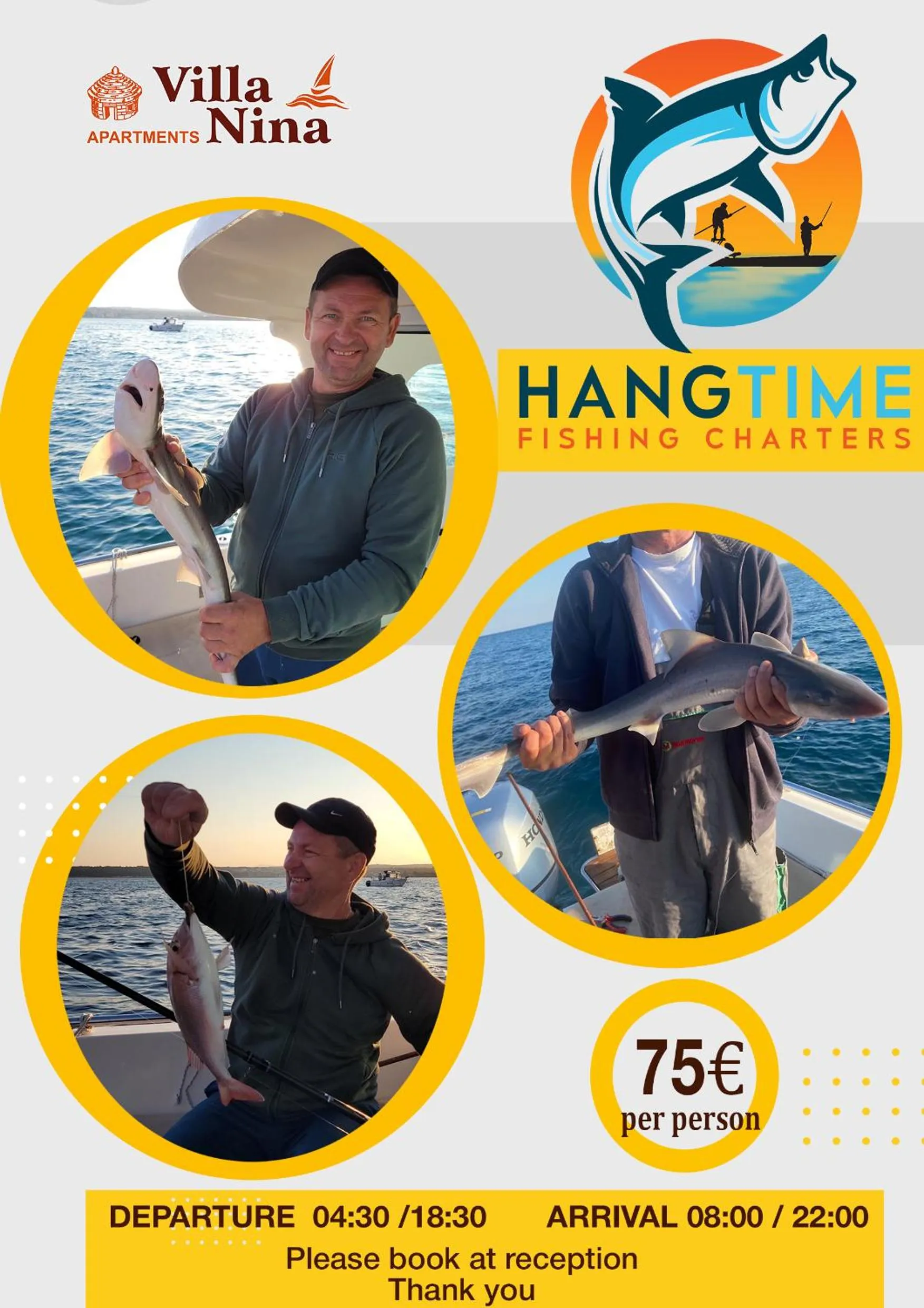 Fishing in Apartments Villa Nina