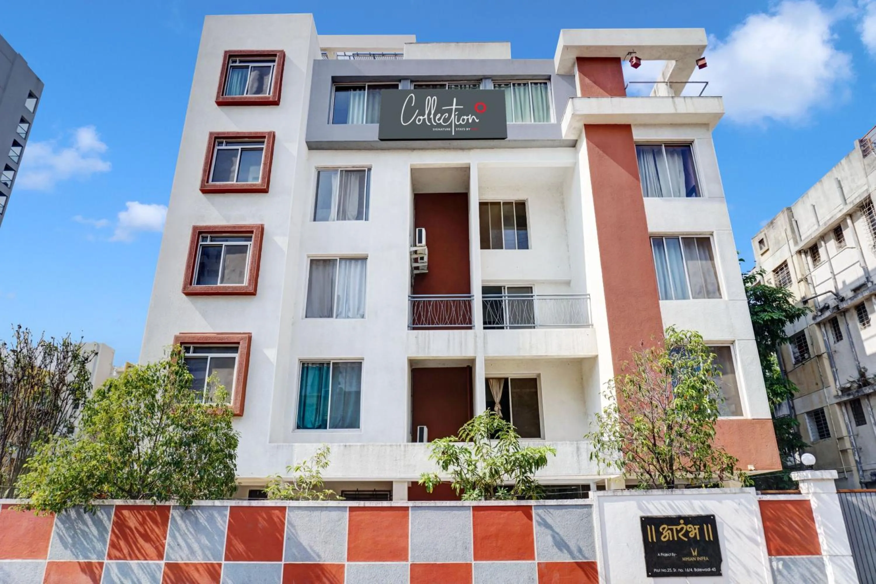 Facade/entrance in Aarambh Exotica