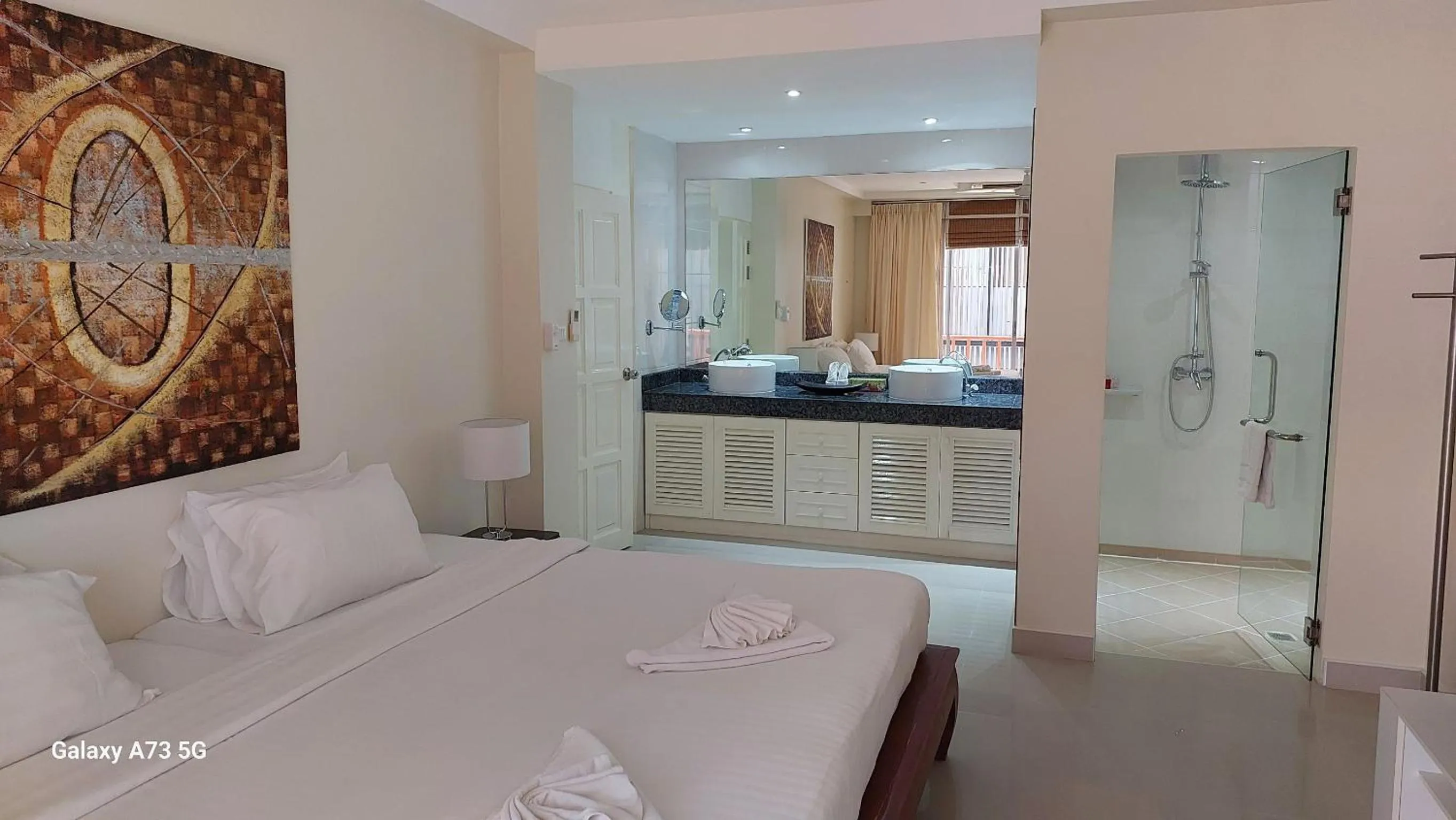 Bedroom, Bed in Siam Palm Residence