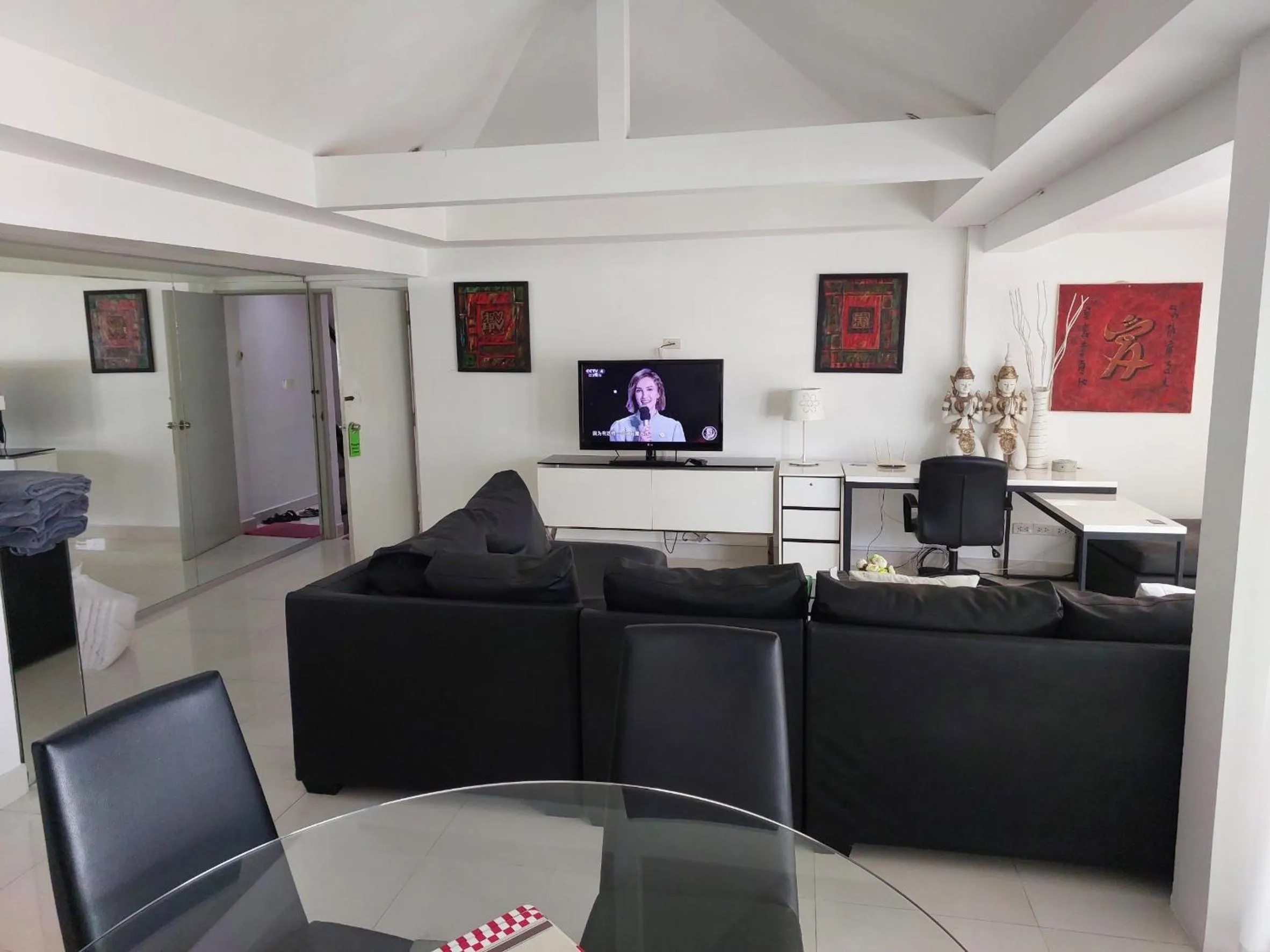 Living room in Siam Palm Residence