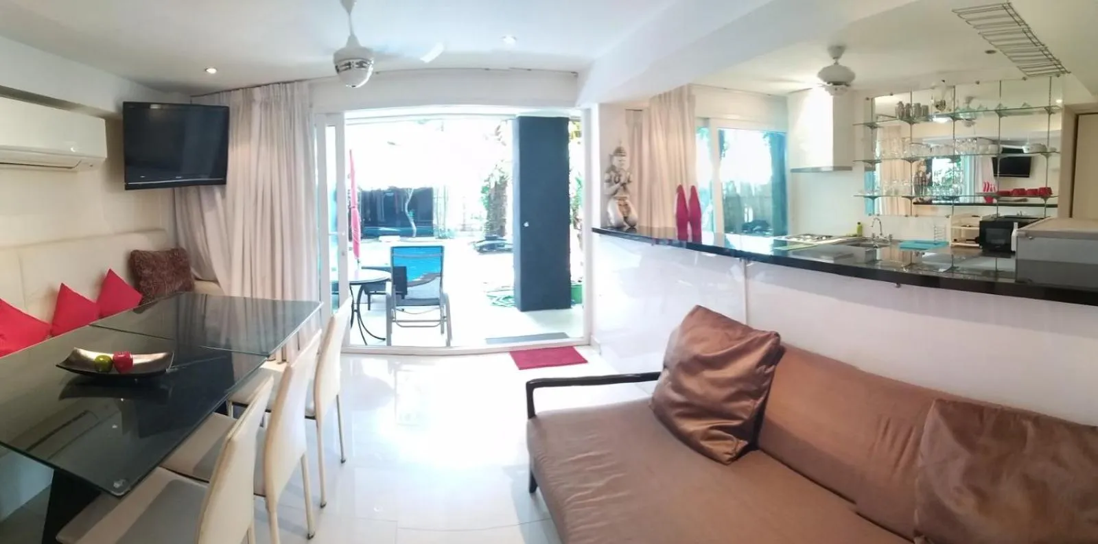 Seating area in Siam Palm Residence