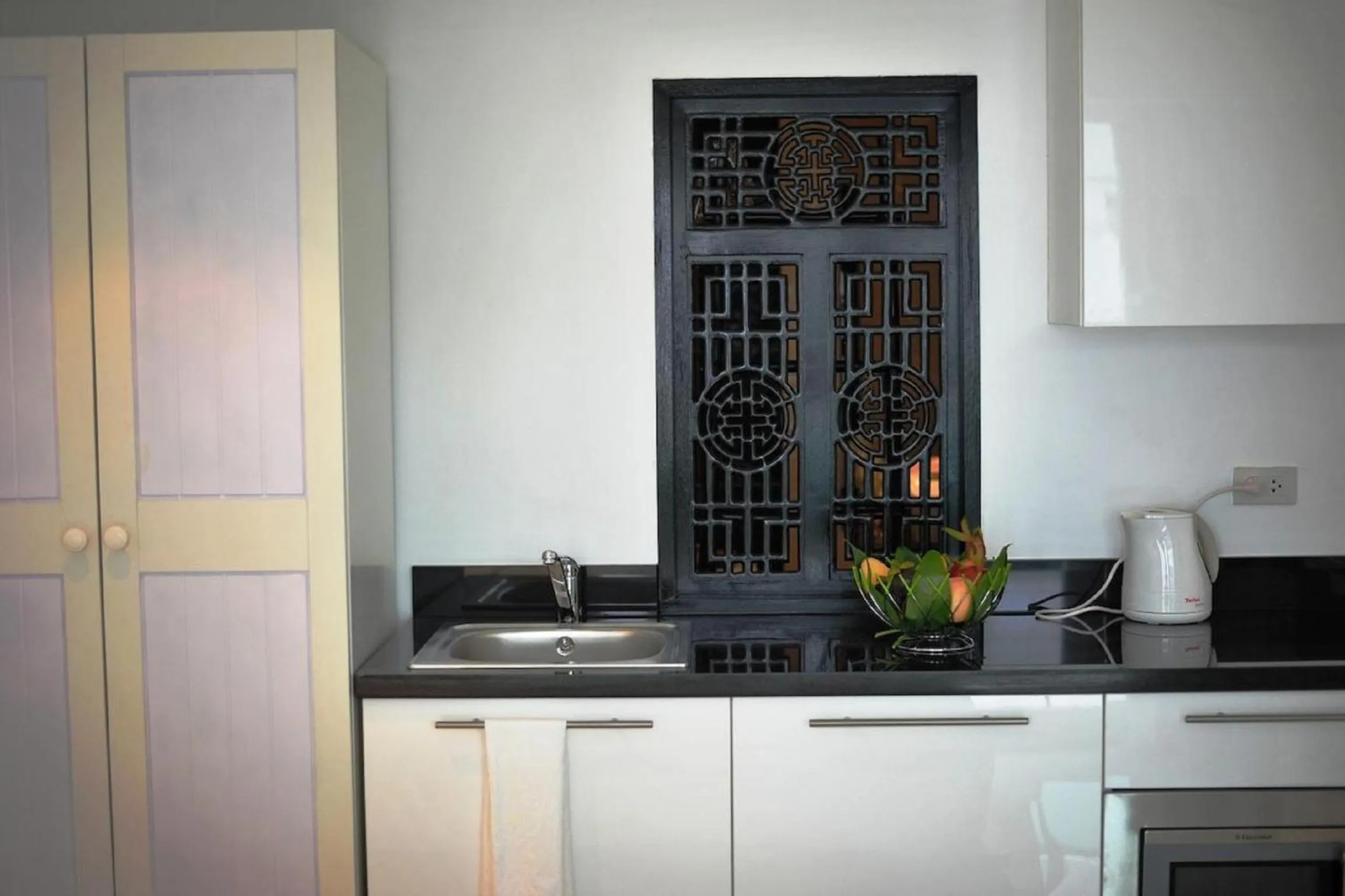 Kitchen or kitchenette in Siam Palm Residence