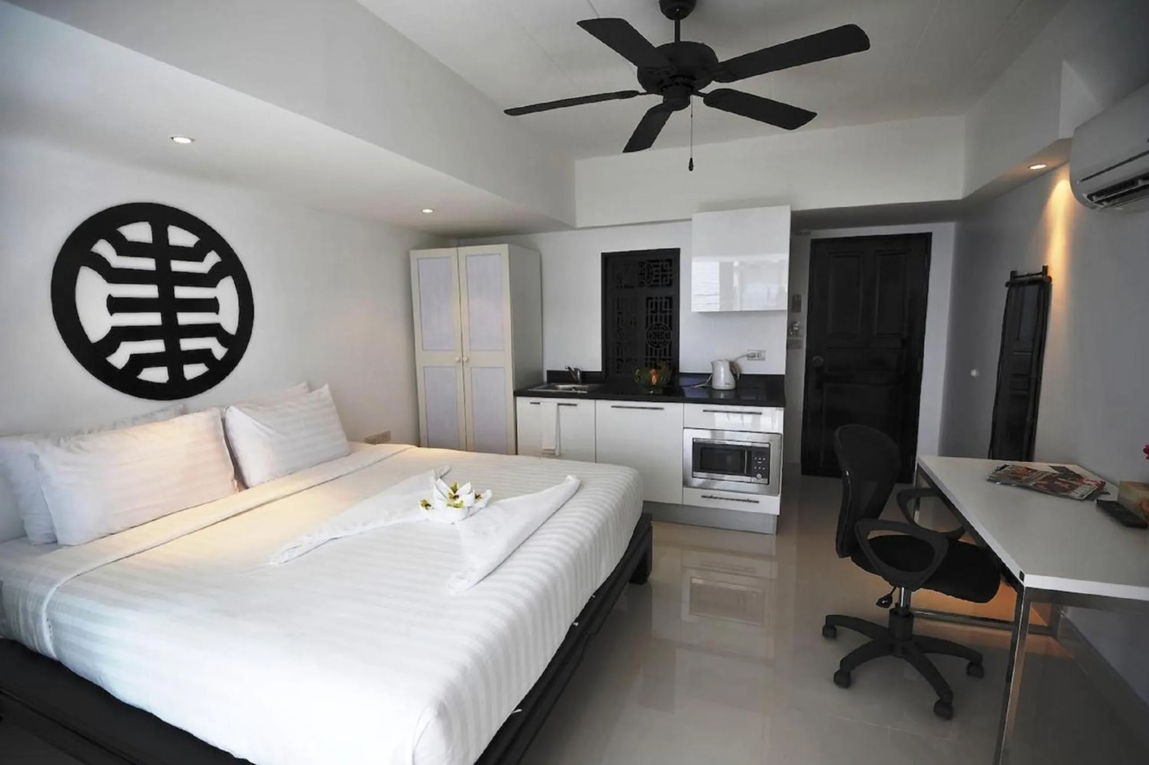 Bed in Siam Palm Residence