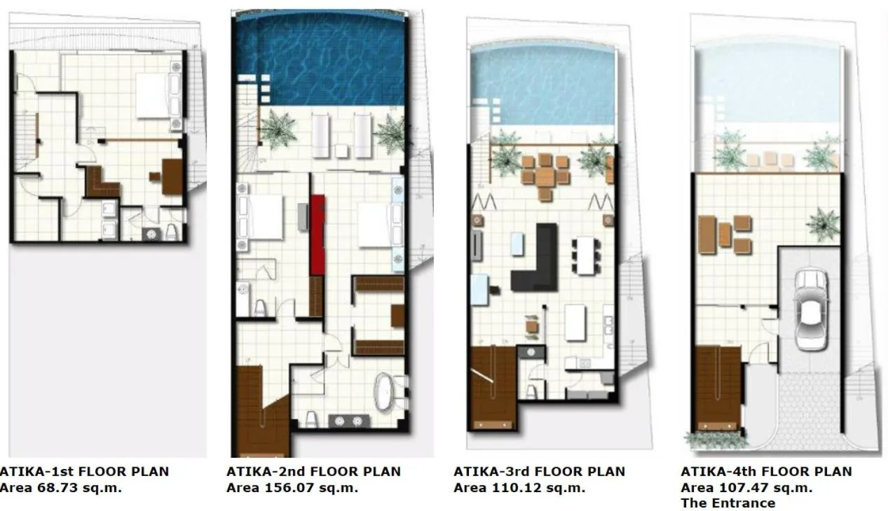 Floor plan in Siam Palm Residence