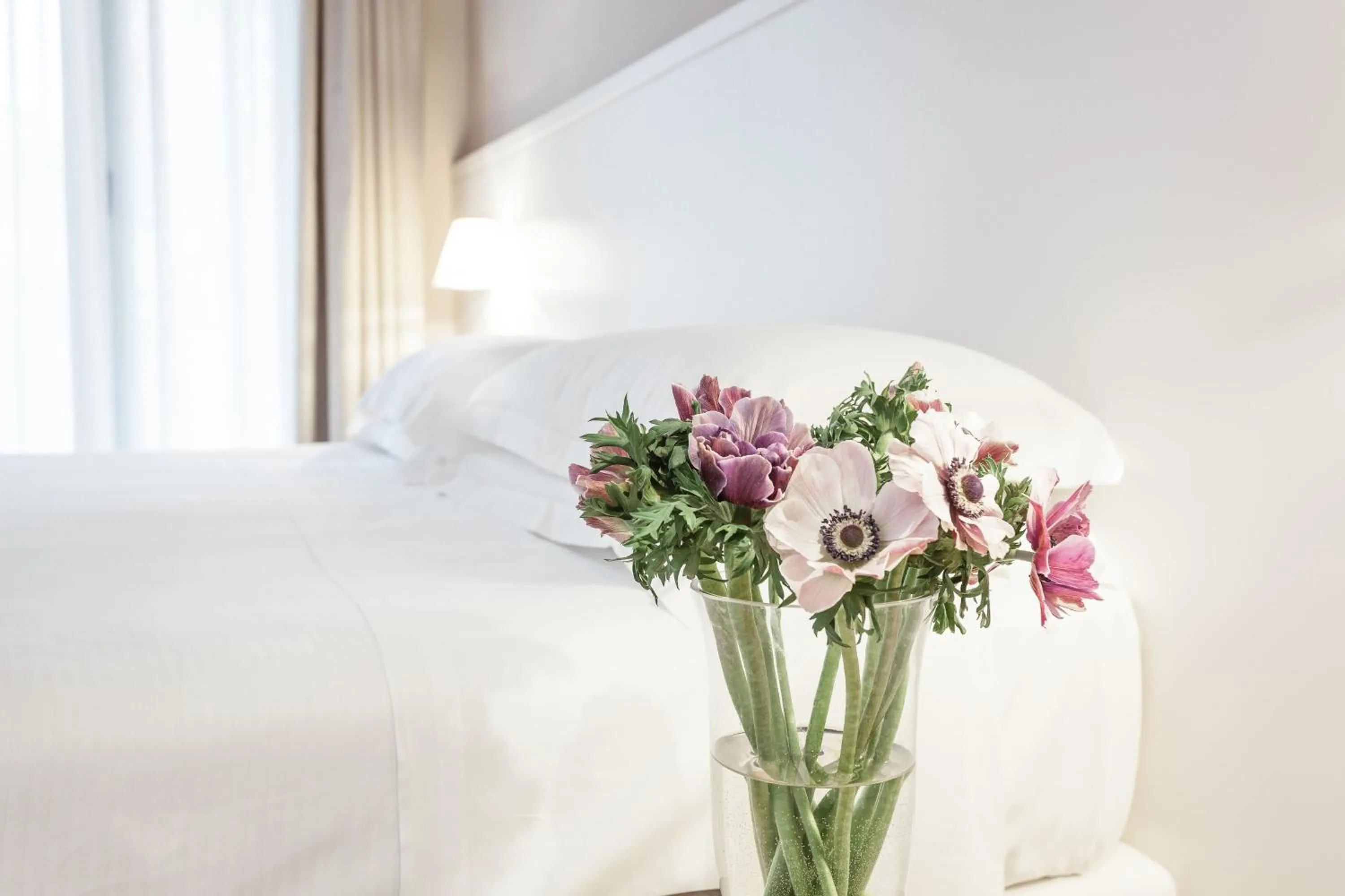 Bed in Hotel Villa Rosa Riviera