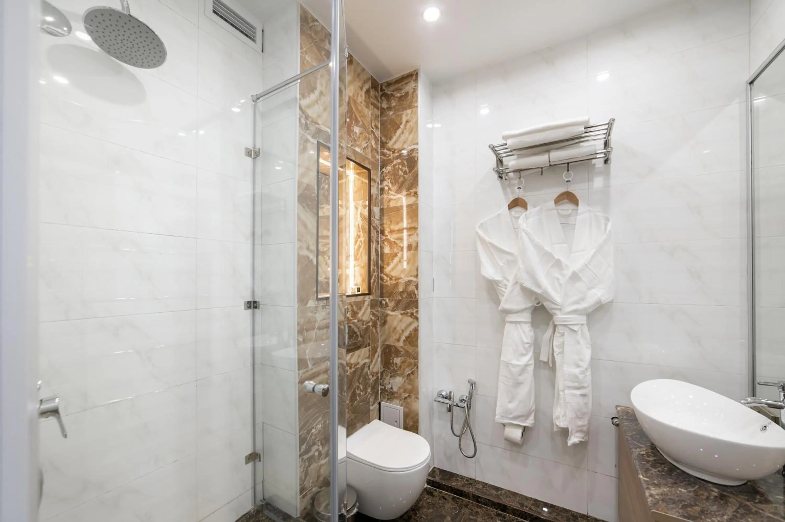 Bathroom in Orient Hotel Bishkek