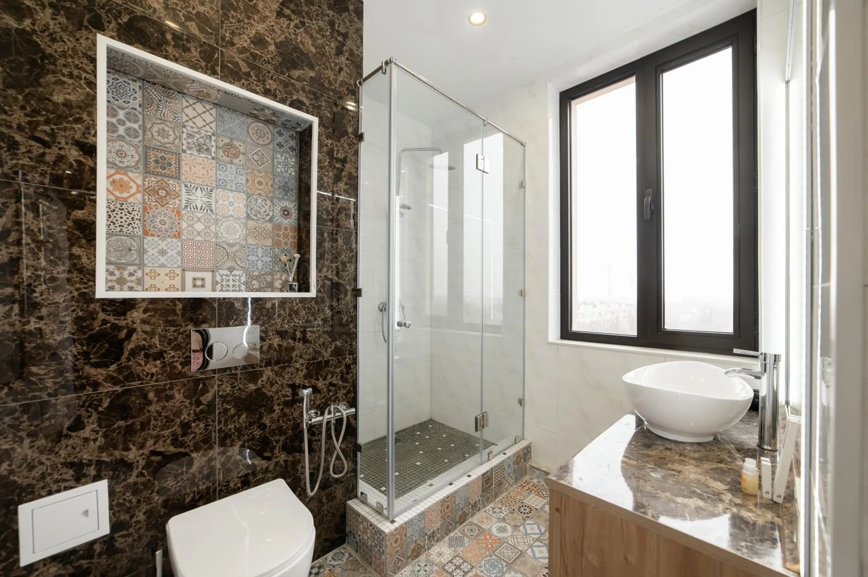 Bathroom in Orient Hotel Bishkek