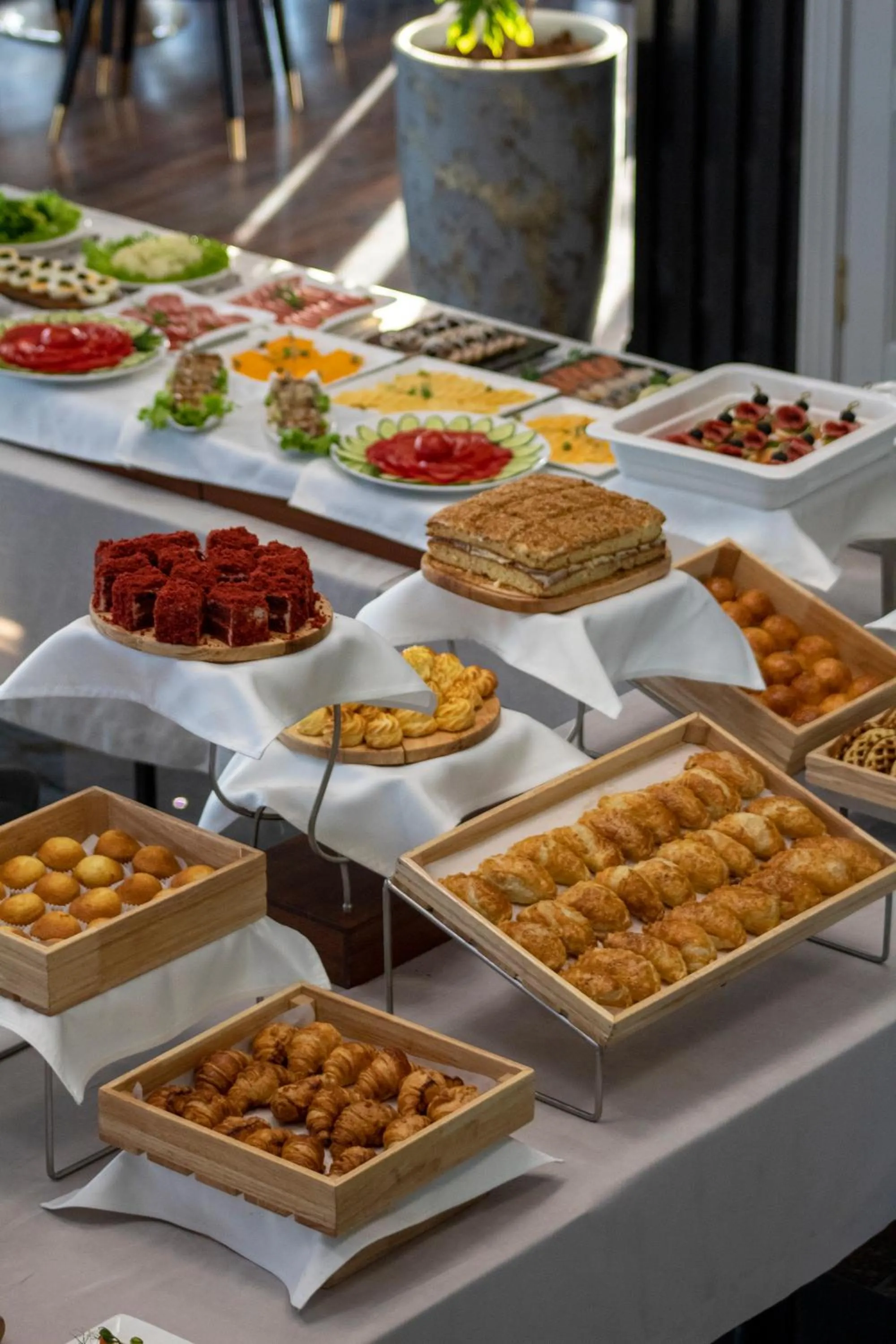 Buffet breakfast in Orient Hotel Bishkek