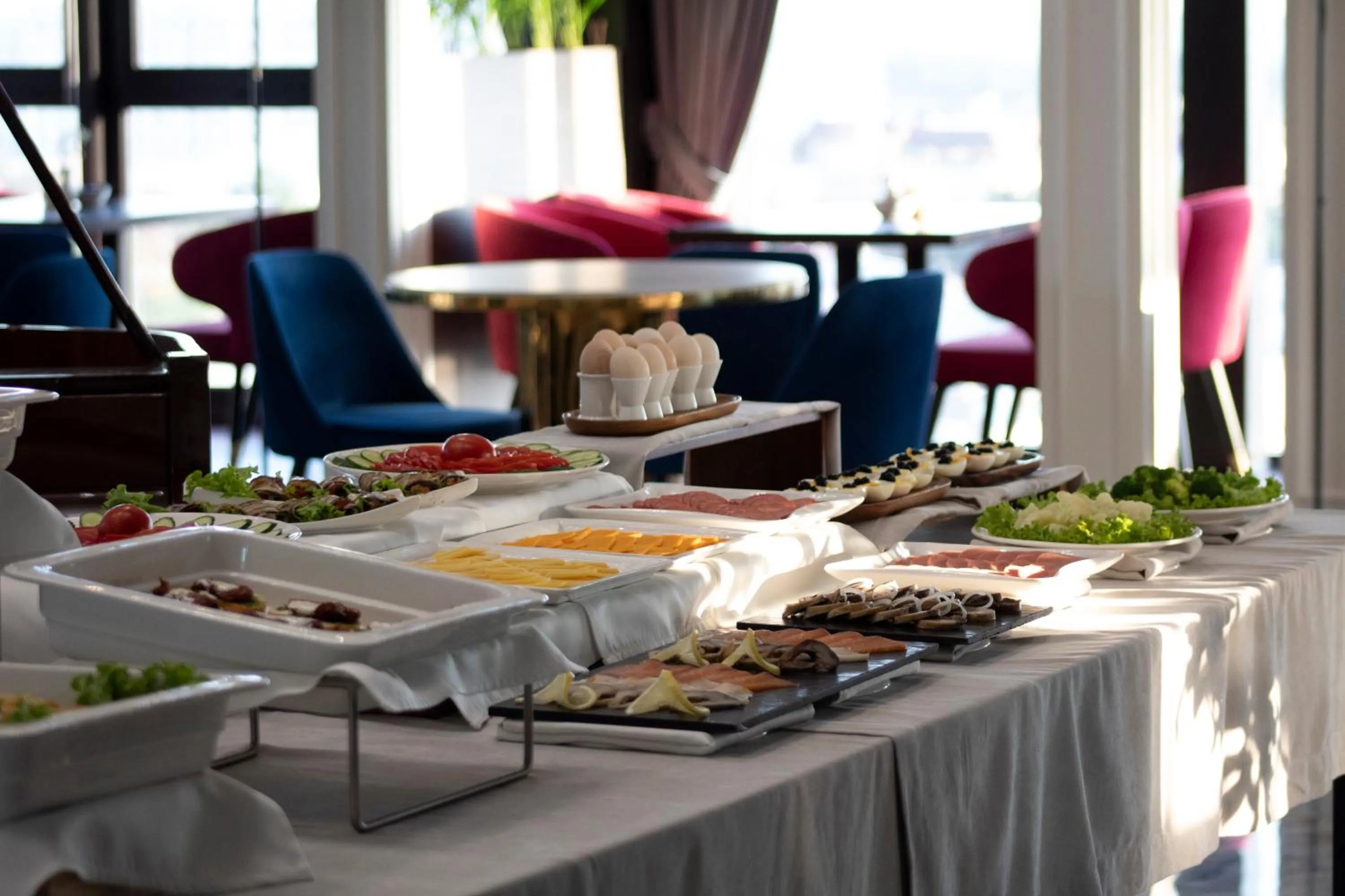 Buffet breakfast in Orient Hotel Bishkek