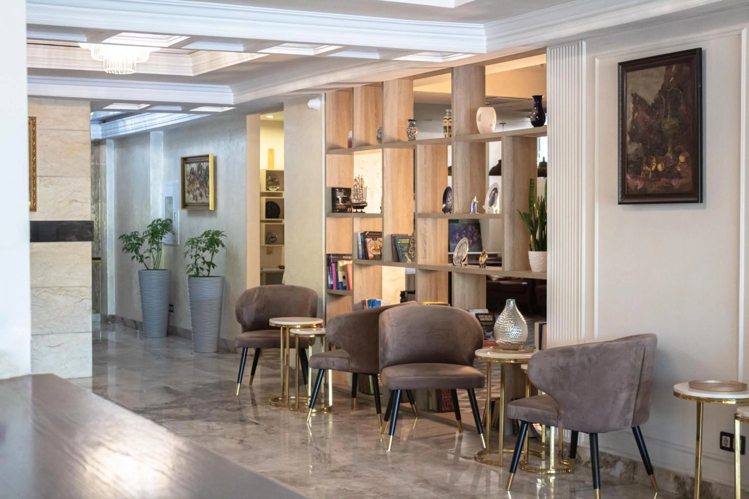 Lobby or reception in Orient Hotel Bishkek