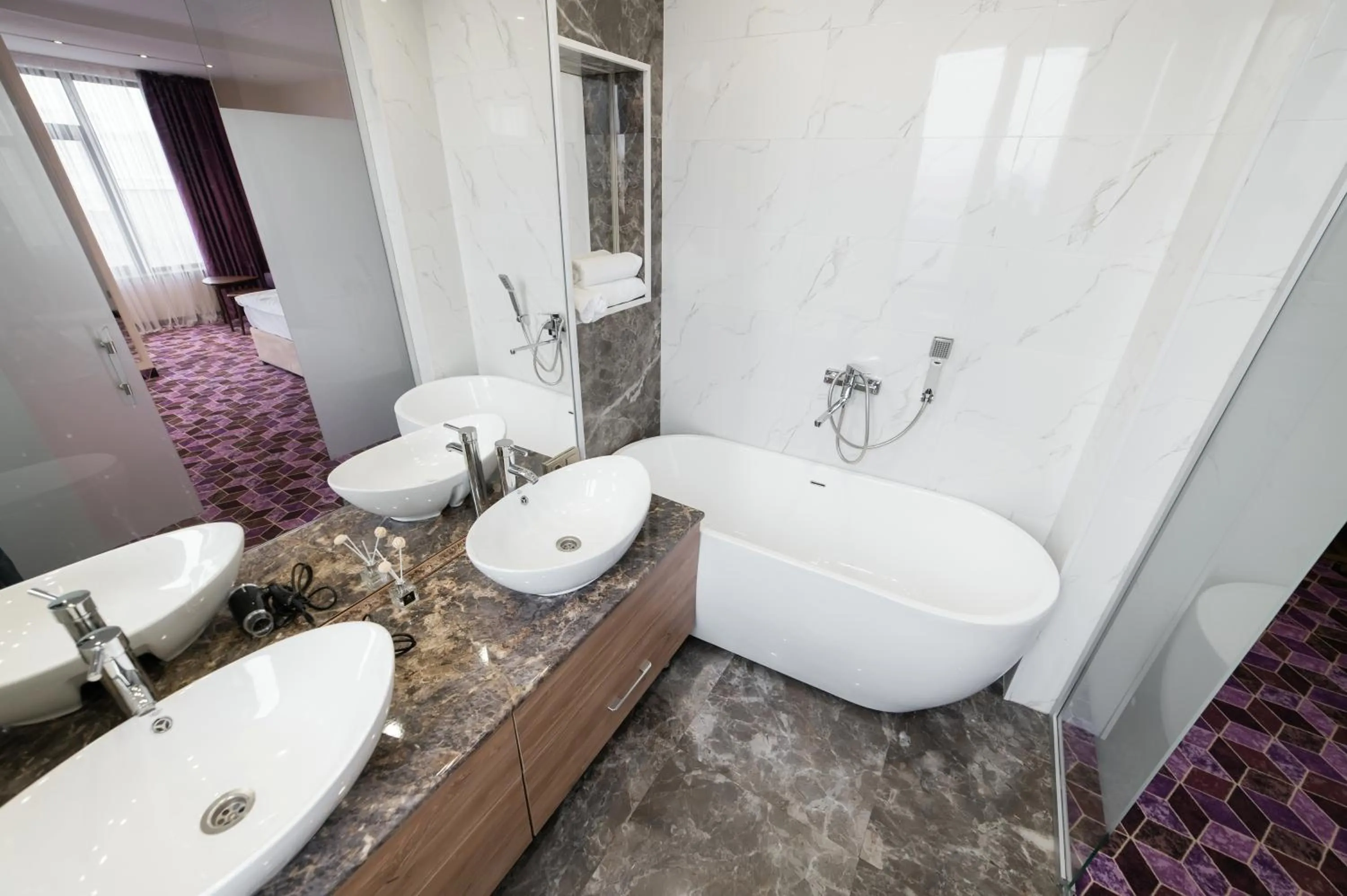 Bathroom in Orient Hotel Bishkek