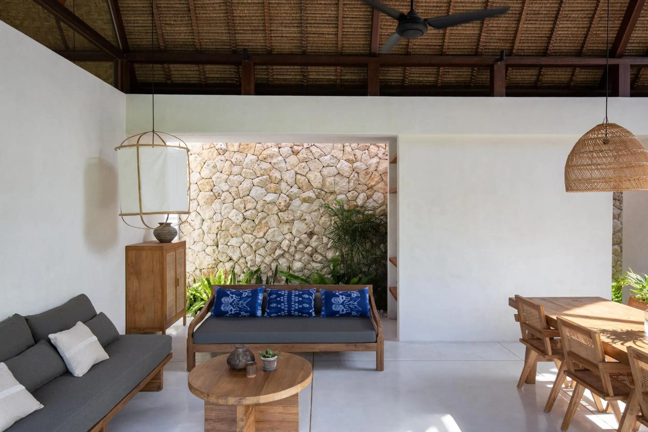 Living room in Las Lunas Villas Canggu