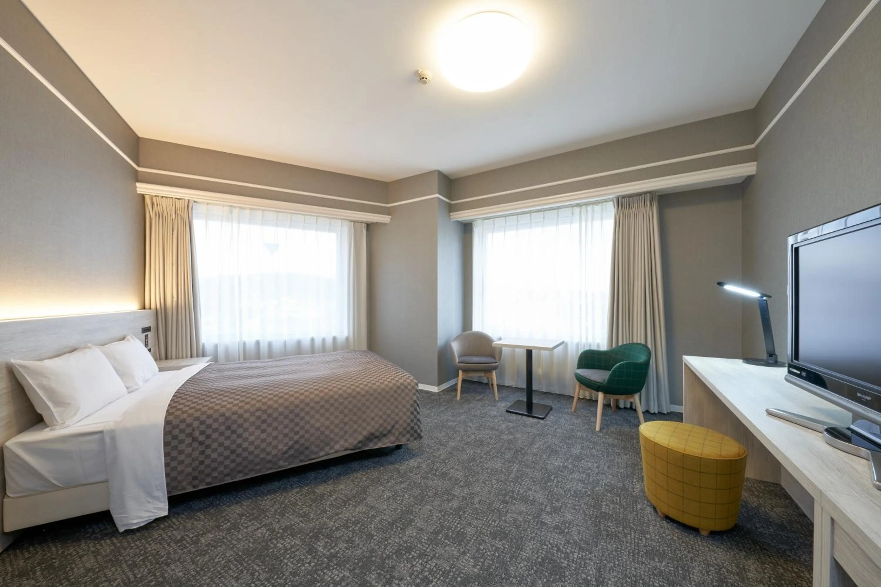 Photo of the whole room, Bed in The OneFive Garden Kurashiki