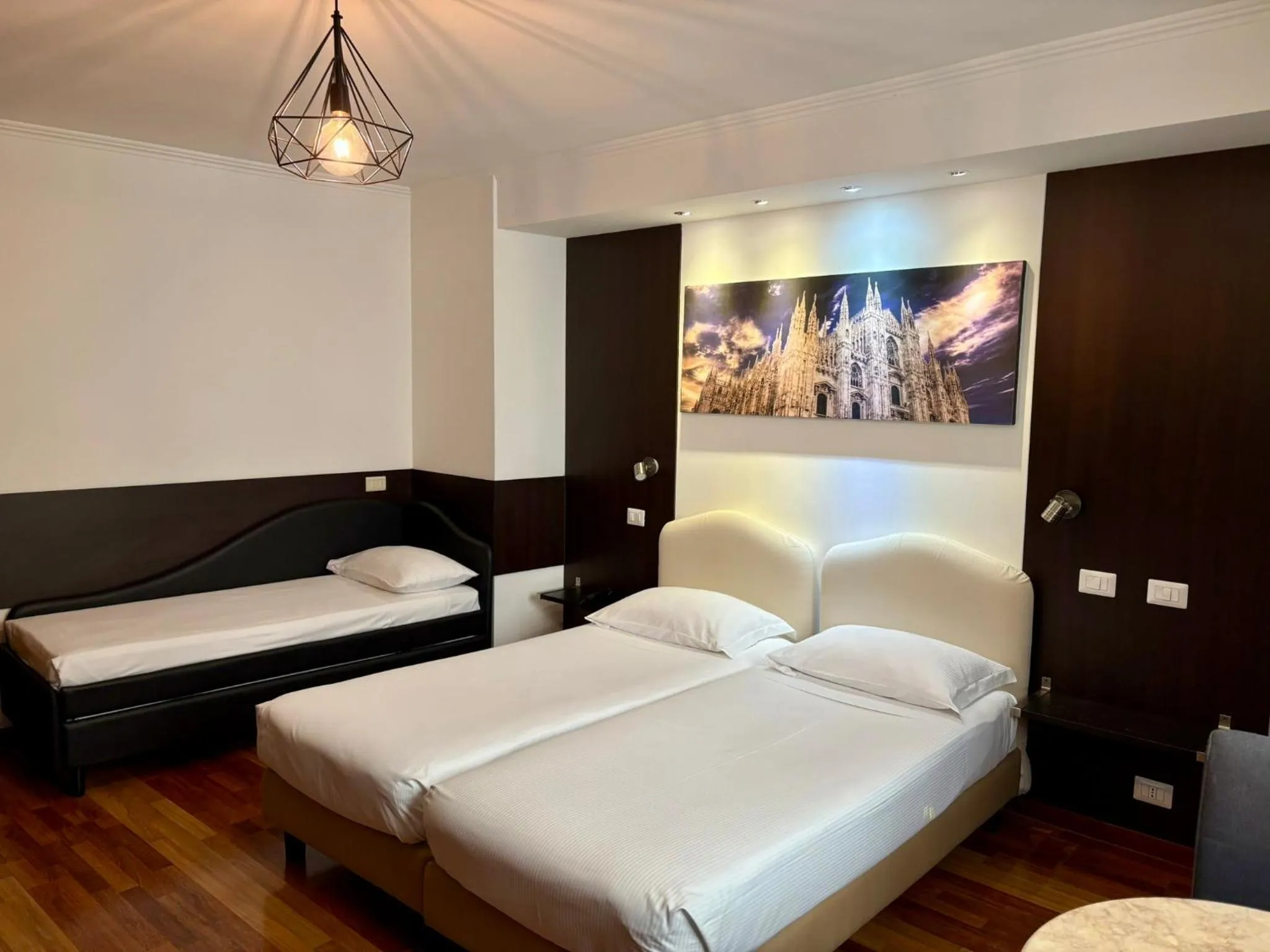 Bed in Hotel Perugino