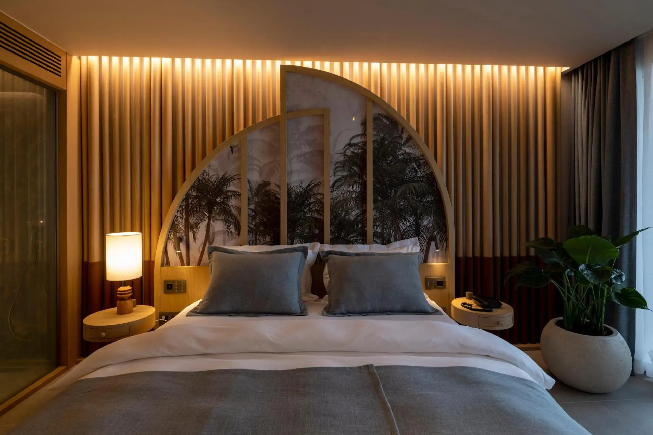 Decorative detail, Bed in İnemare Hotel Decorative detail, Bed in İnemare Hotel