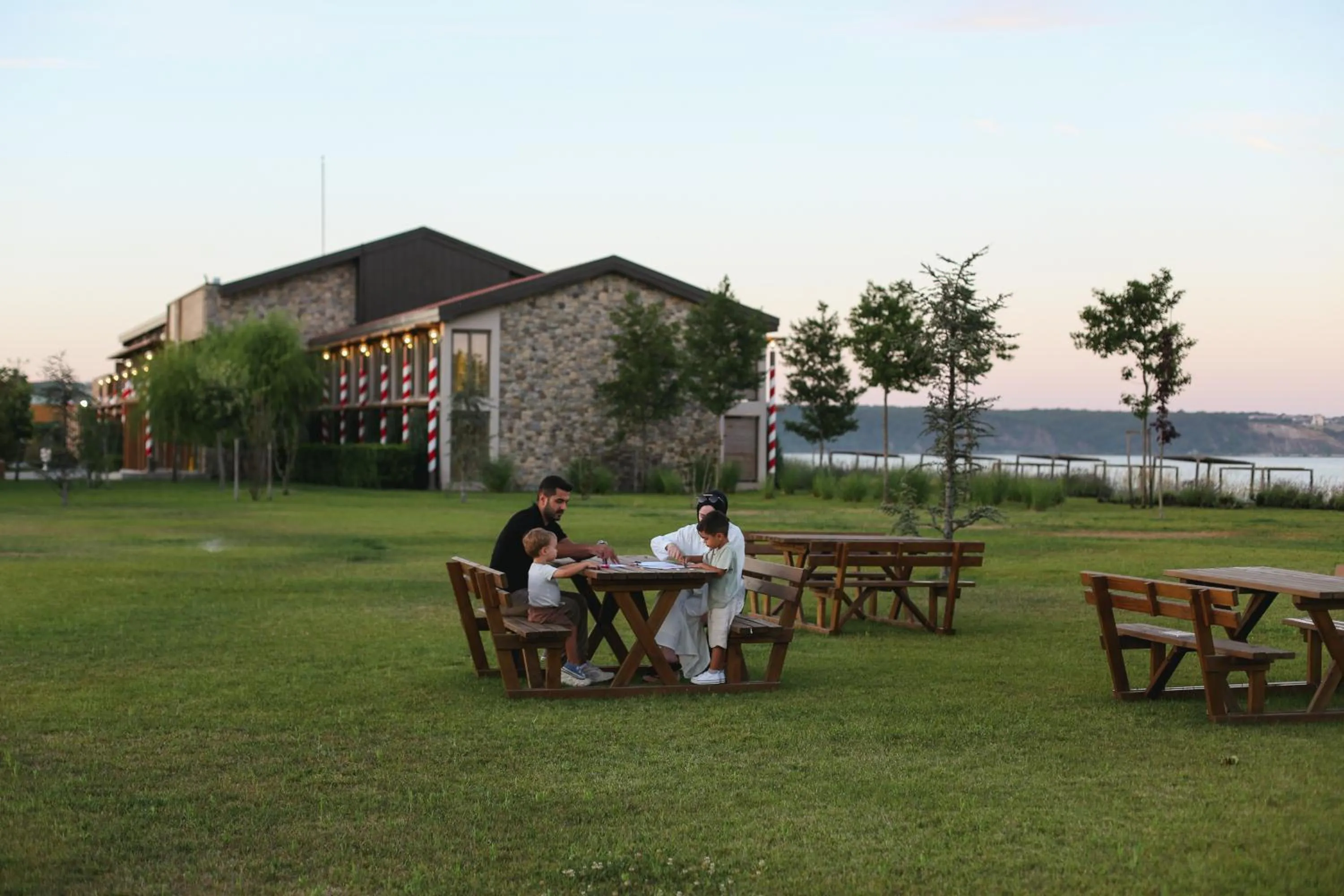 Seating area in İnemare Hotel