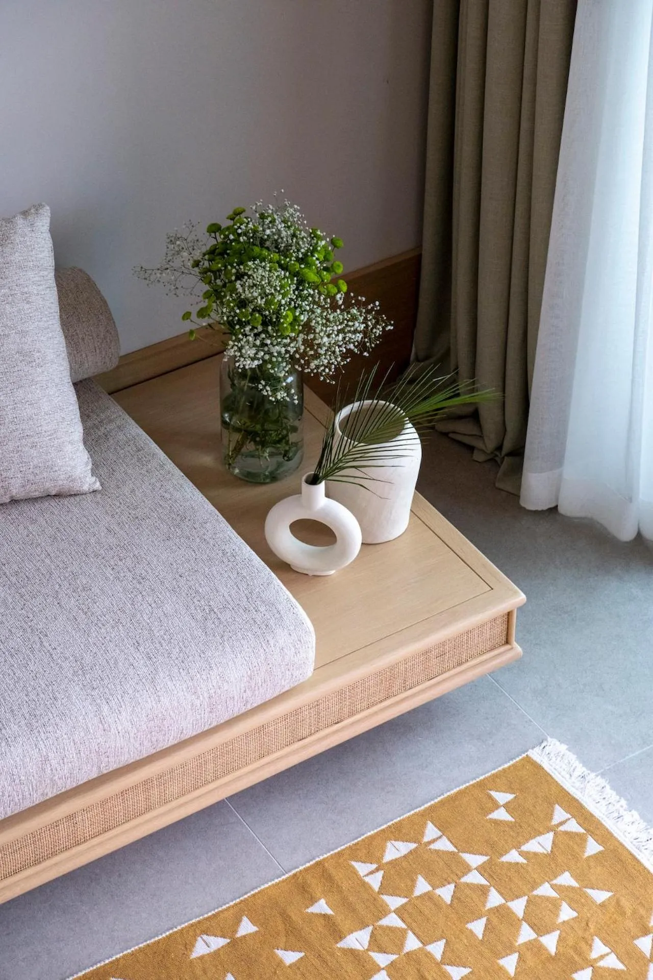 Decorative detail, Bed in İnemare Hotel