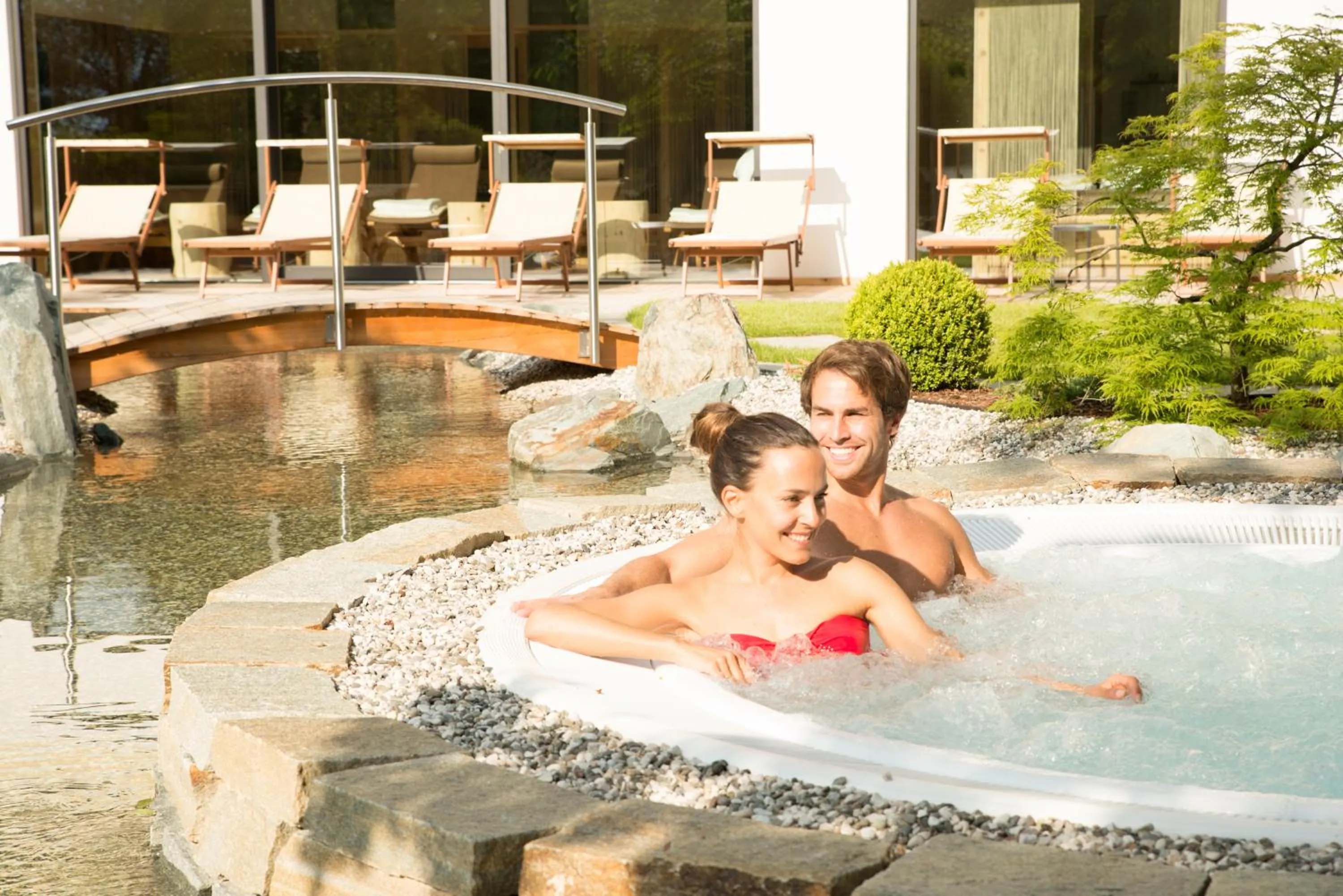 Hot Tub in Hotel Weisses Rössl - Cavallino Bianco - Adults Only