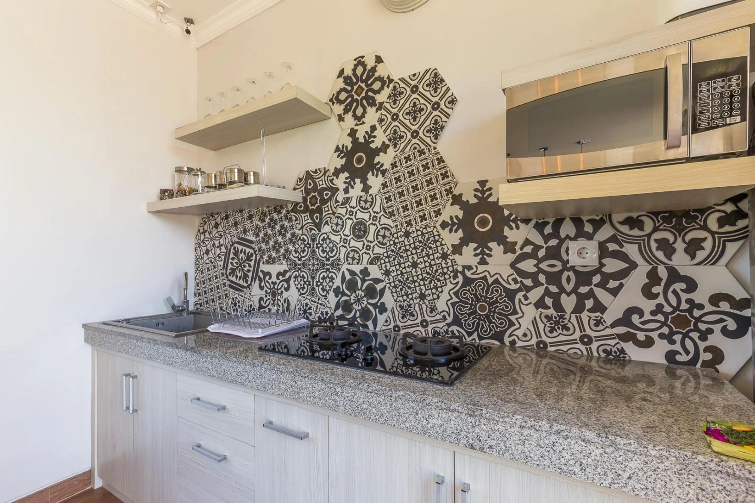 Communal kitchen in Ayuna Suites Canggu