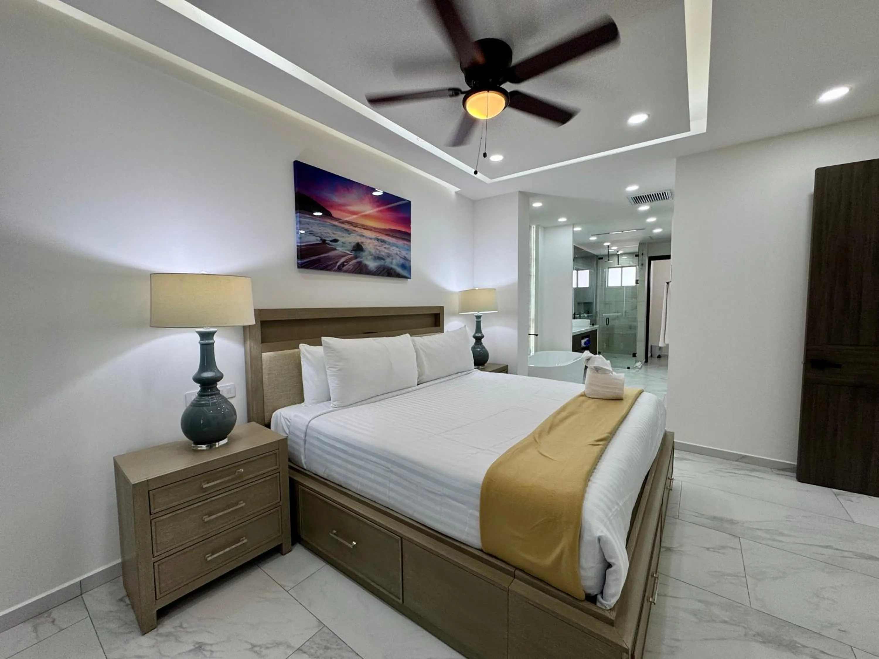 Bed in Esmeralda Beach Resort