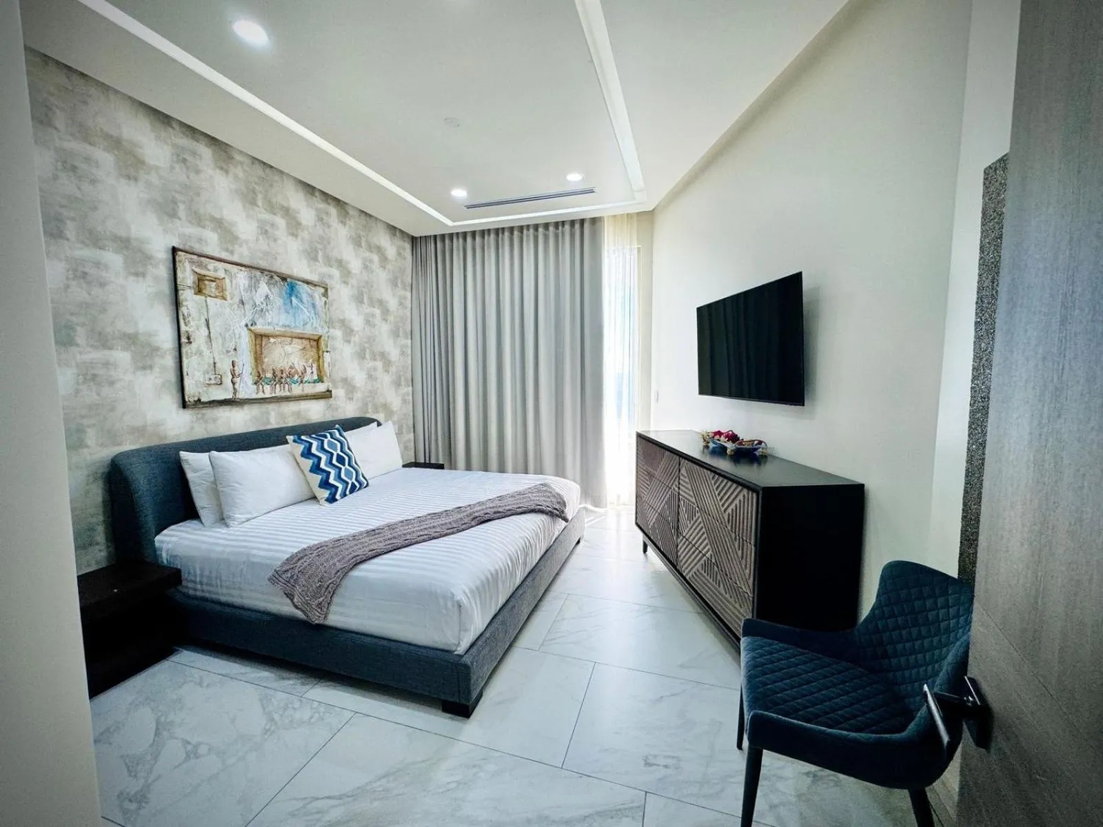 Bed in Esmeralda Beach Resort