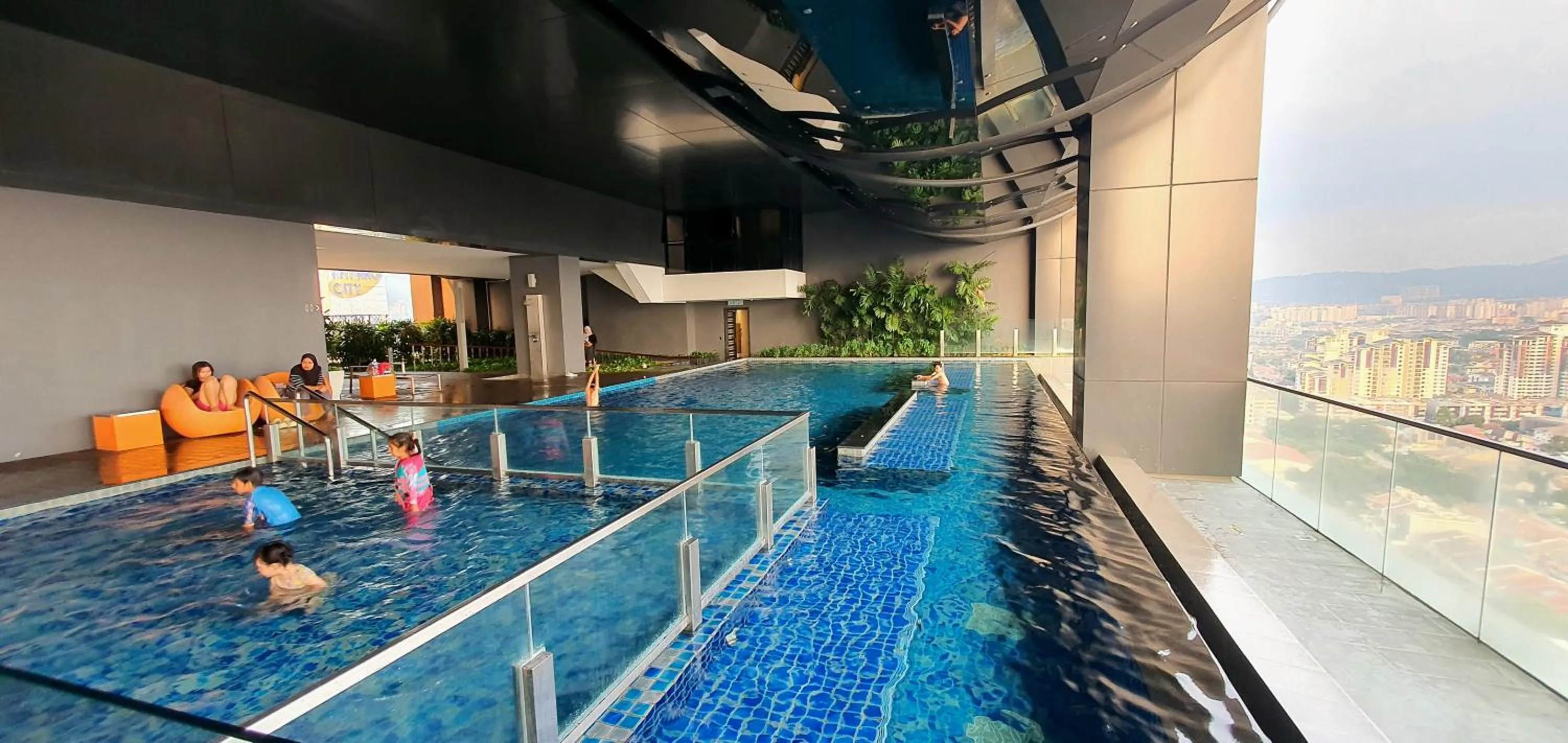 Swimming pool in MCity Jalan Ampang KLCC