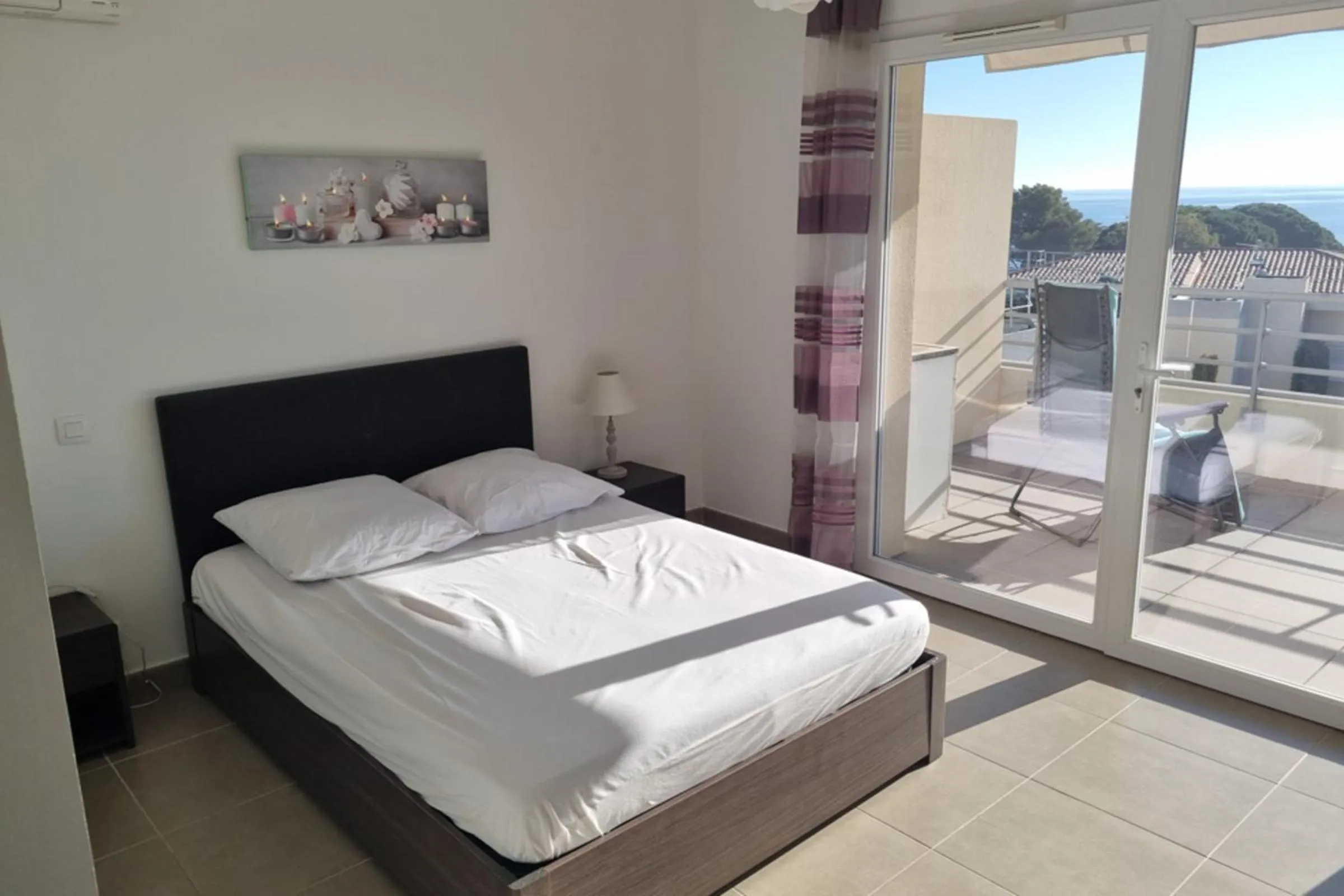 Bed in Apt With Pool Magnificent Sea View 80m To Beach