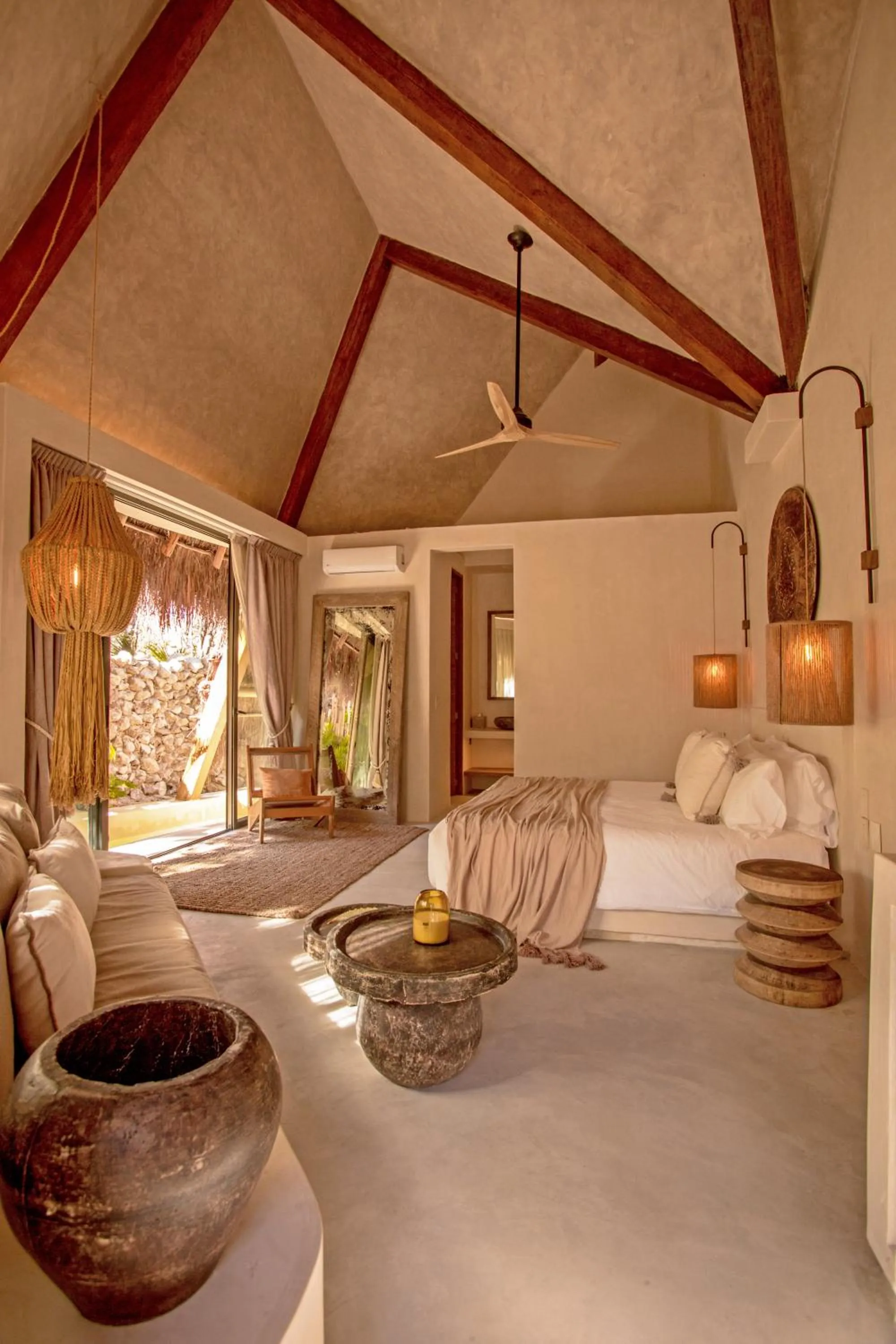 Bed in Hotel Muaré Tulum Wellness and Spa