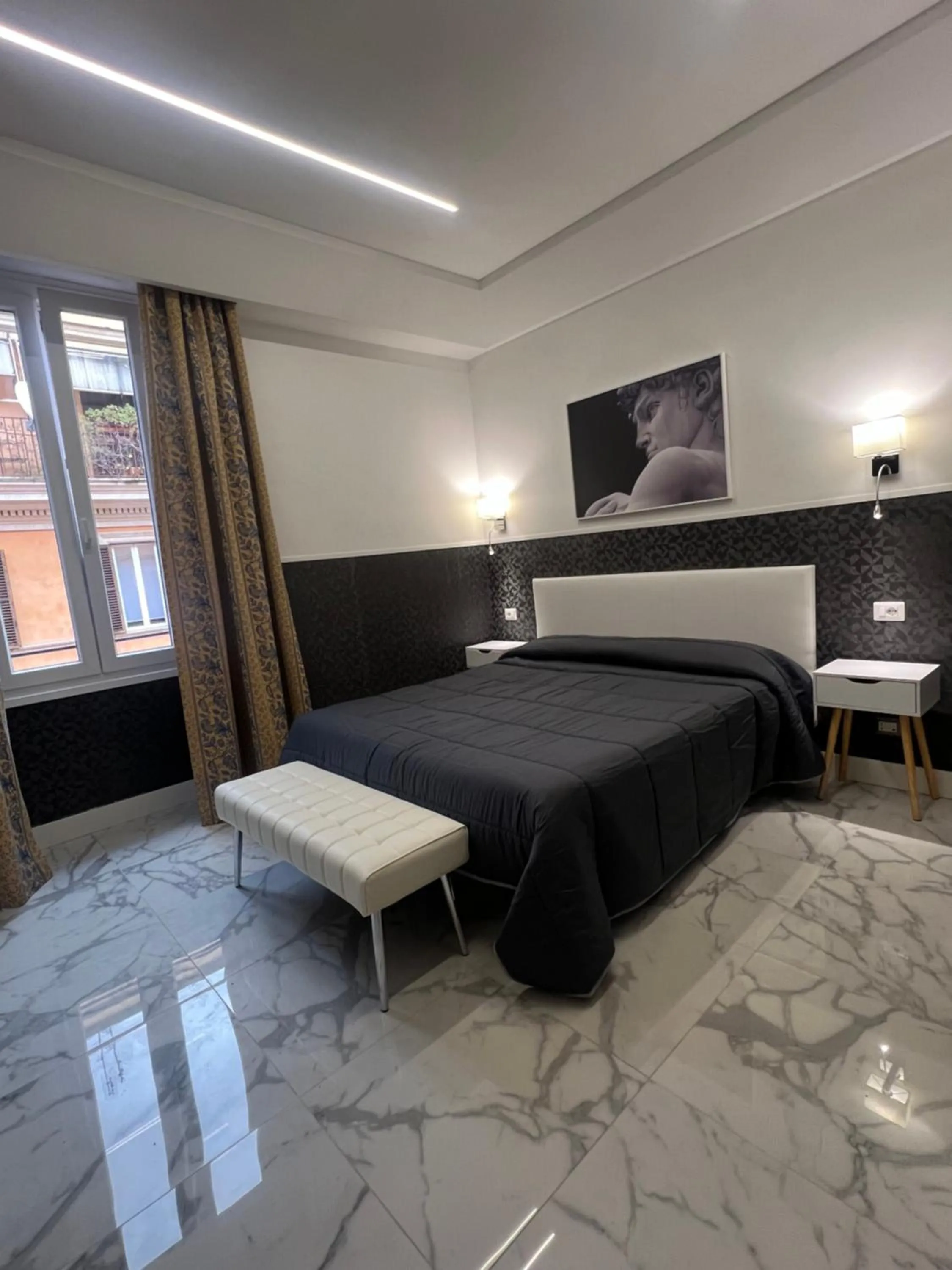 Bedroom, Bed in Hotel Garda