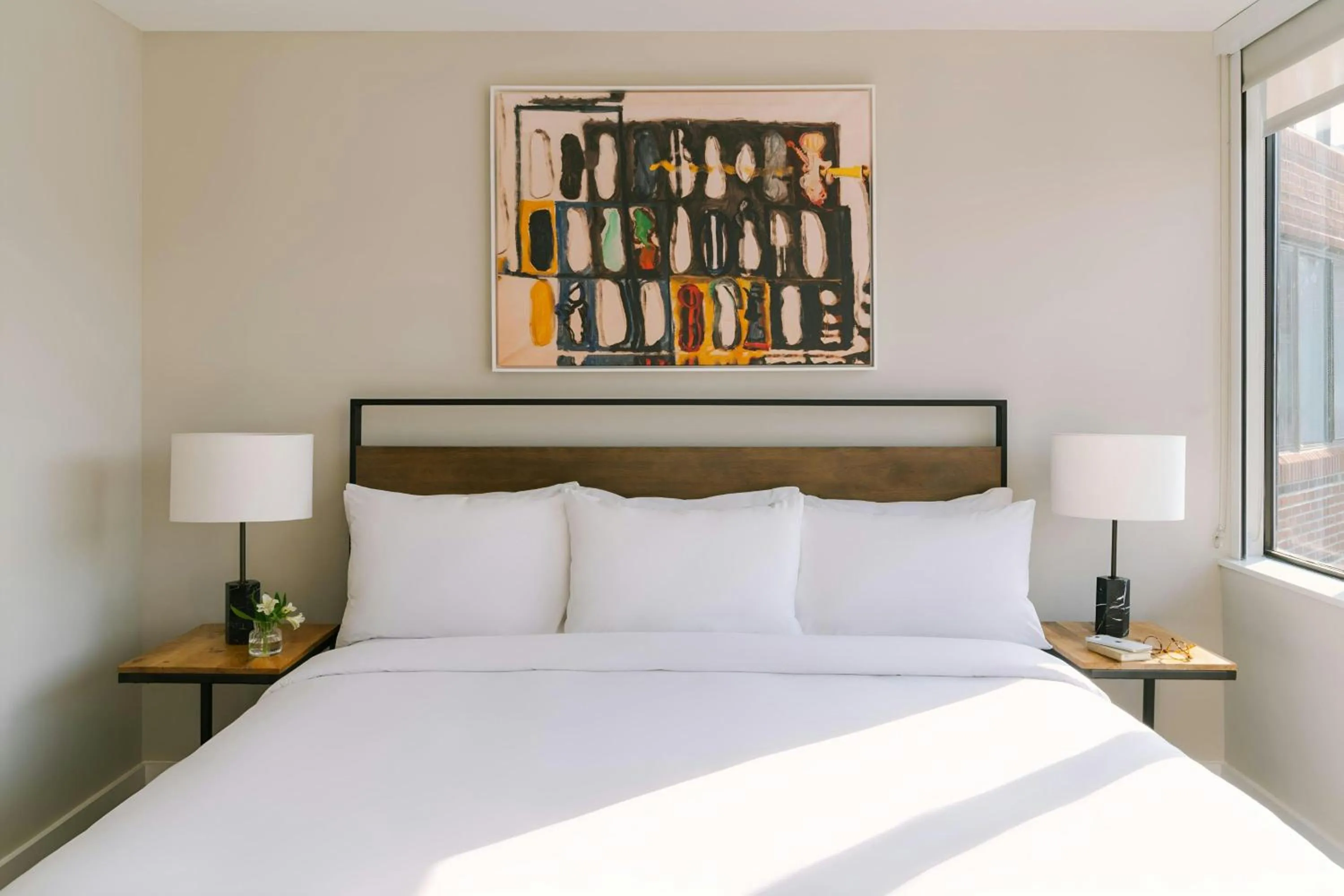 Bedroom, Bed in Sonder by Marriott Bonvoy Georgetown C&O Apartments Georgetown