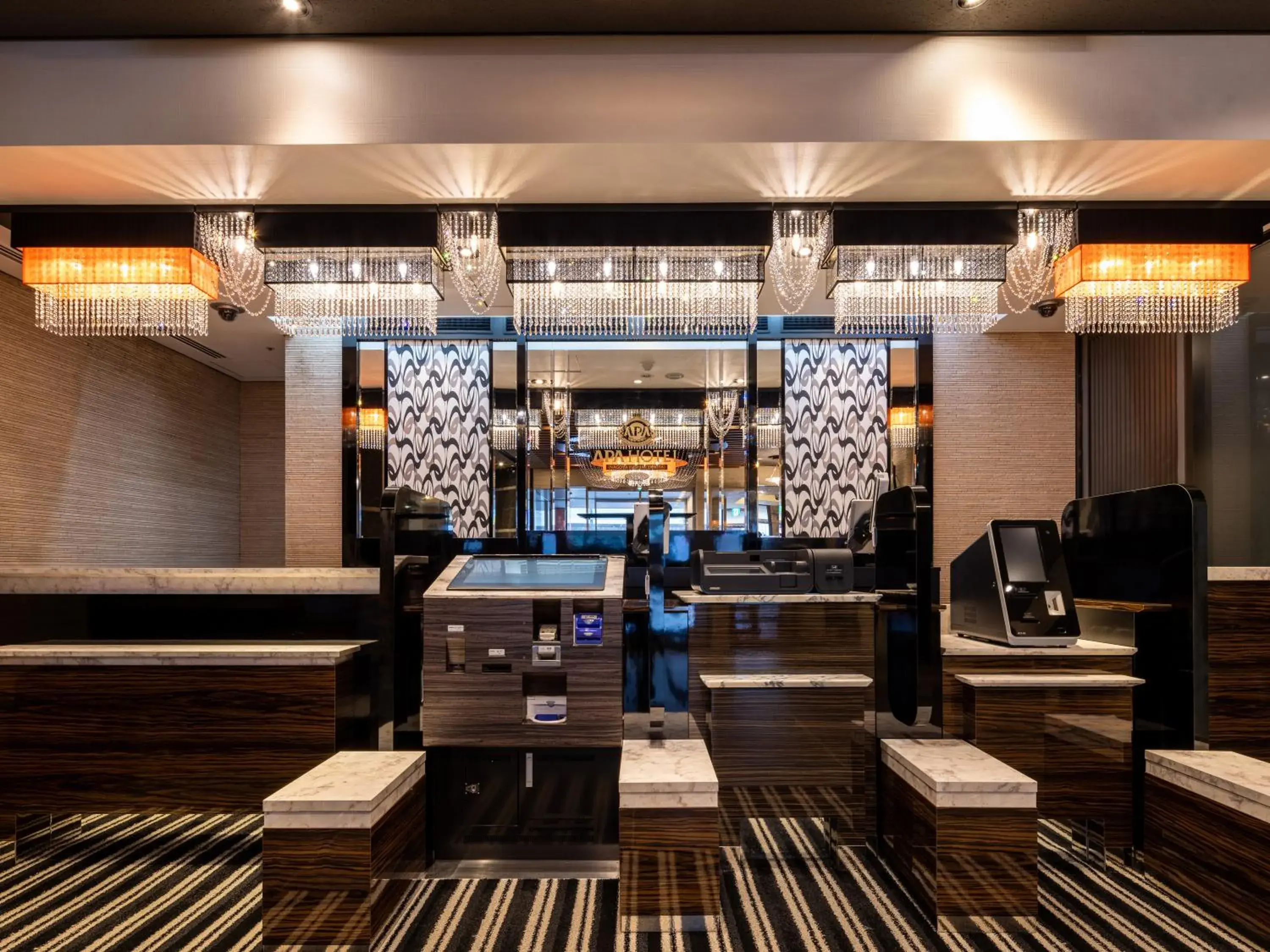 Lobby or reception in APA Hotel Nagoya Fushimi Ekikita Lobby or reception in APA Hotel Nagoya Fushimi Ekikita