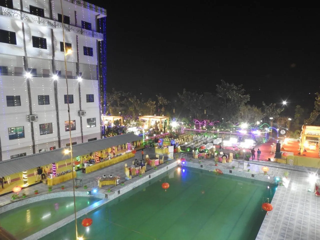 Pool view in The Buddha Resort