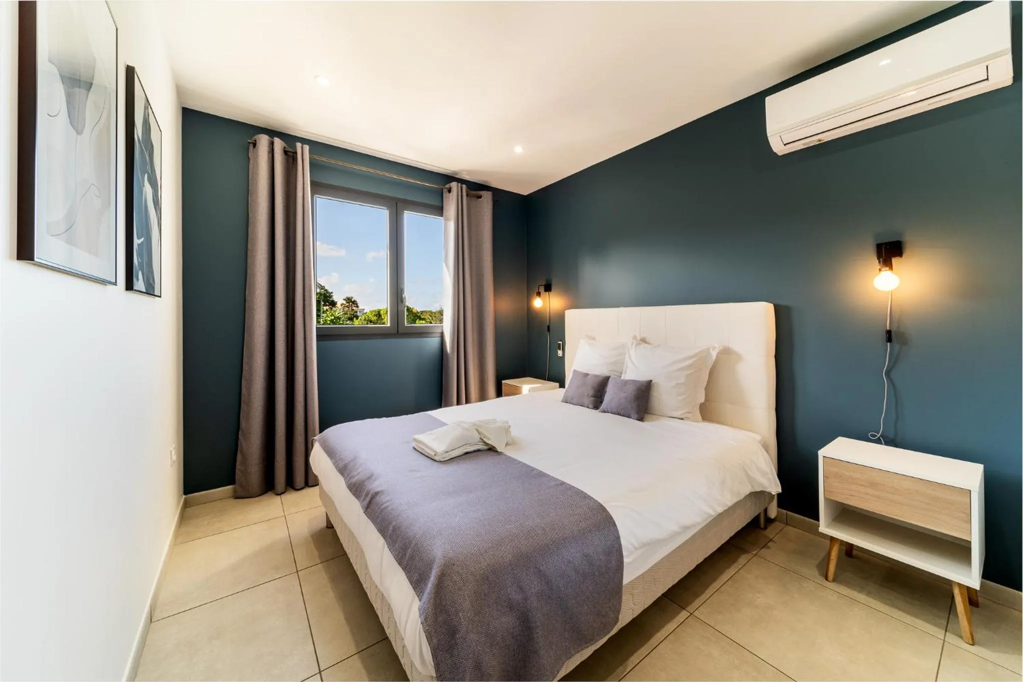 Bed in Villa moderne Manapany -Jacuzzi-Proximité mer