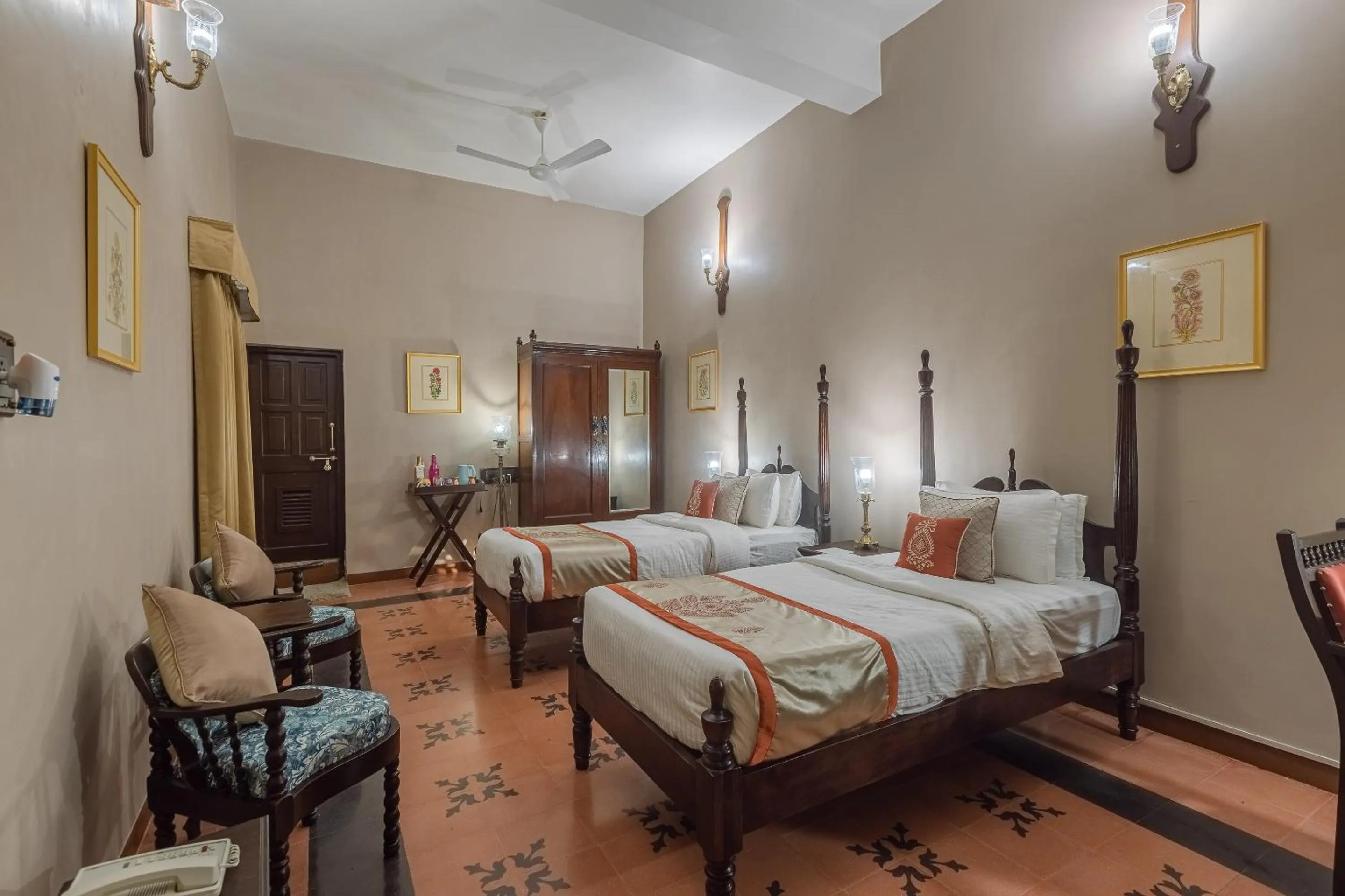 Photo of the whole room, Bed in Tree of Life Darbargadh Dared