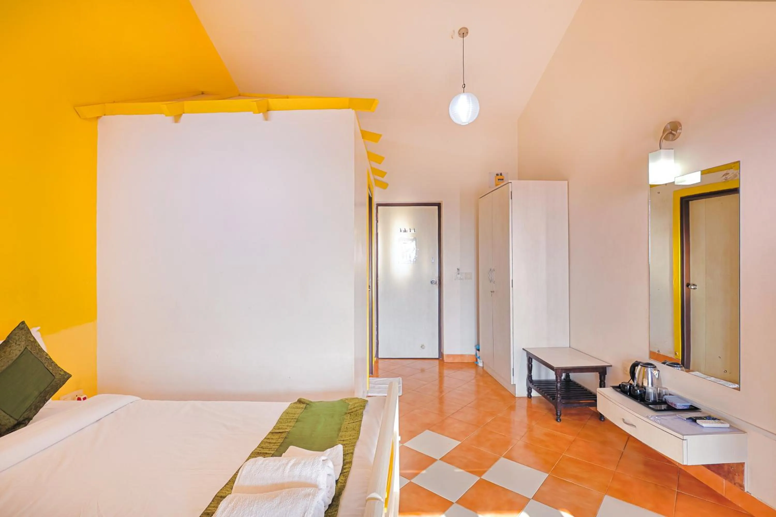 Bed in Kokanwadi Resort