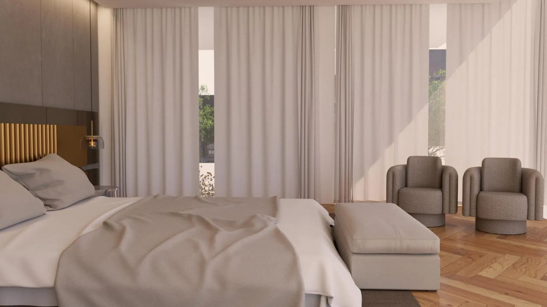 Bed in UNAHOTELS One Catania