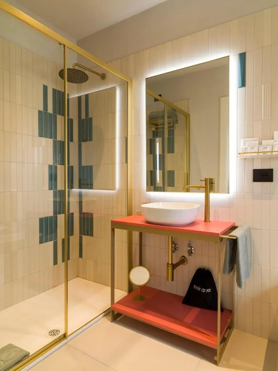 Bathroom in UNA Hotels One Catania Bathroom in UNA Hotels One Catania