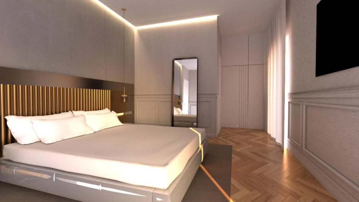 Bed in UNAHOTELS One Catania