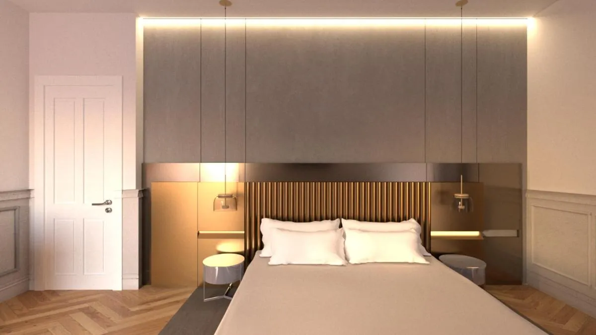 Bed in UNAHOTELS One Catania