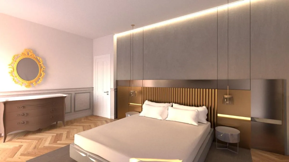 Bed in UNAHOTELS One Catania