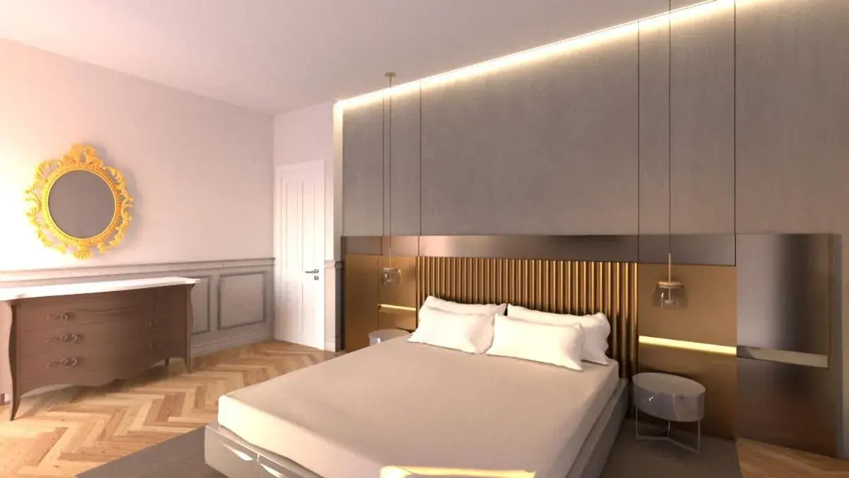 Bed in UNAHOTELS One Catania Bed in UNAHOTELS One Catania