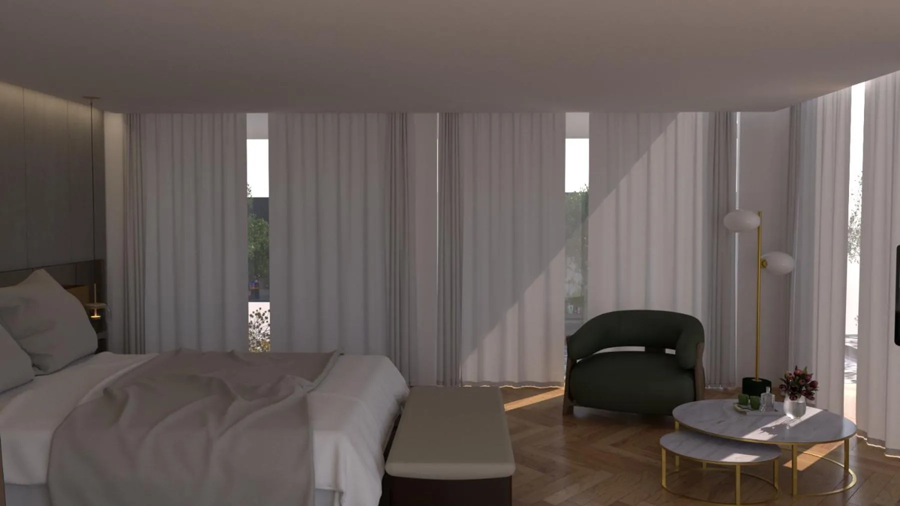 Bed in UNAHOTELS One Catania