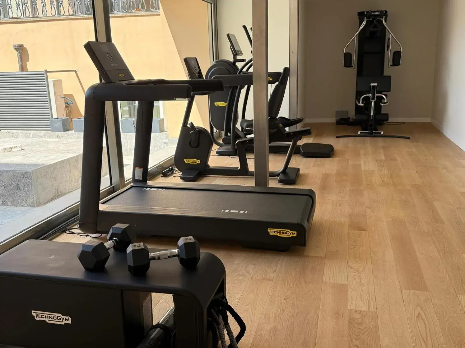 Fitness centre/facilities in UNA Hotels One Catania Wellness & SPA Fitness centre/facilities in UNA Hotels One Catania Wellness & SPA