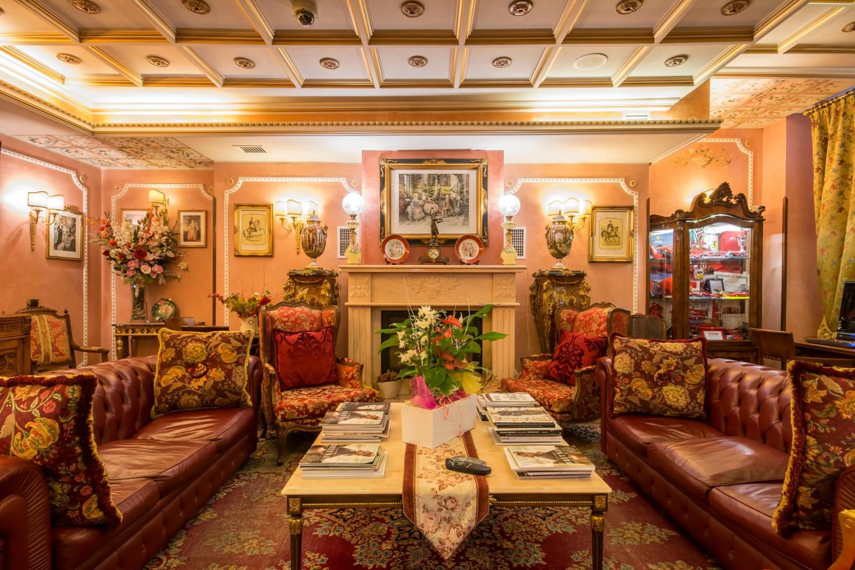 Lobby or reception in Hotel Vittoria