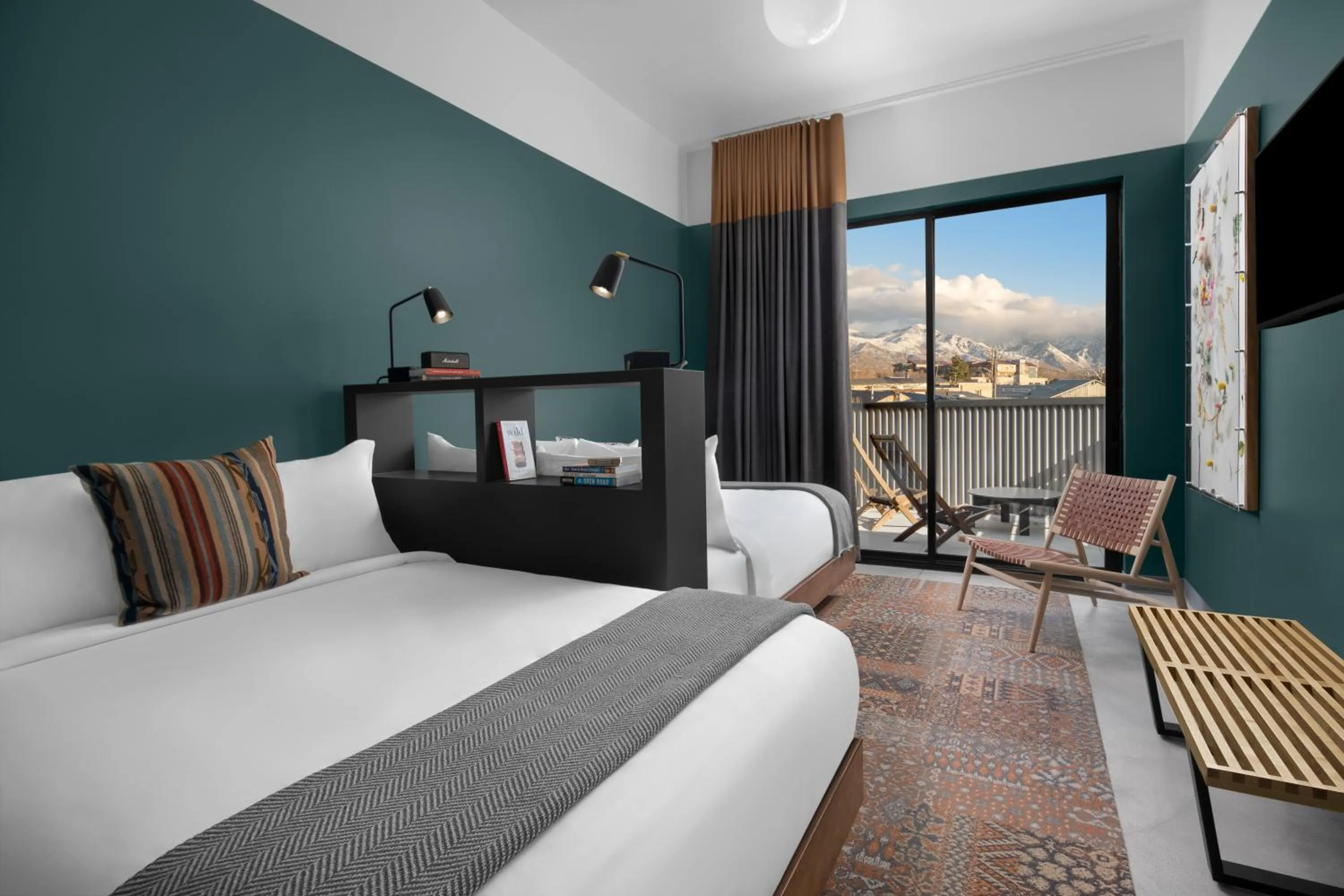 Photo of the whole room, Bed in evo Hotel Salt Lake City