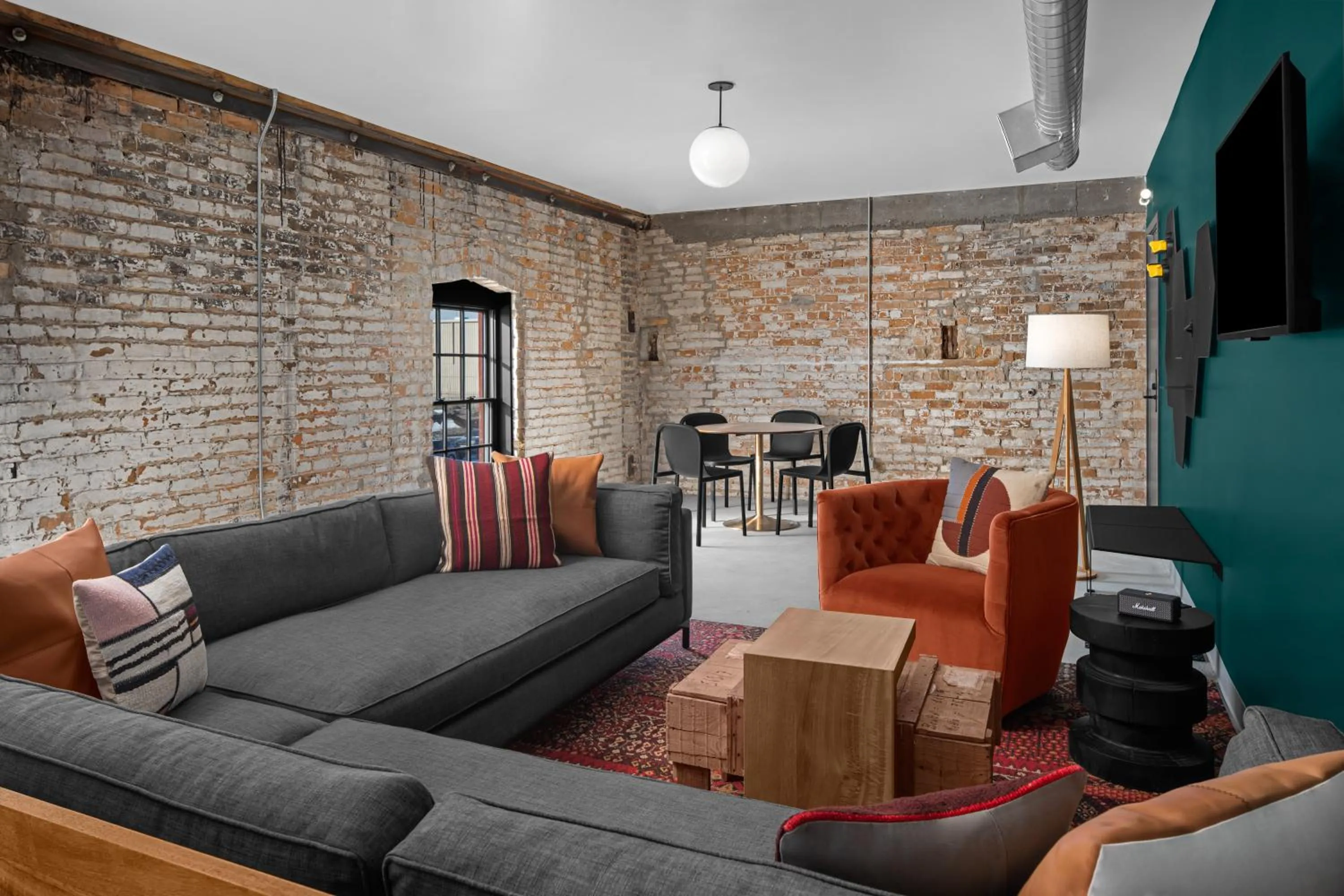 Seating area in evo Hotel Salt Lake City