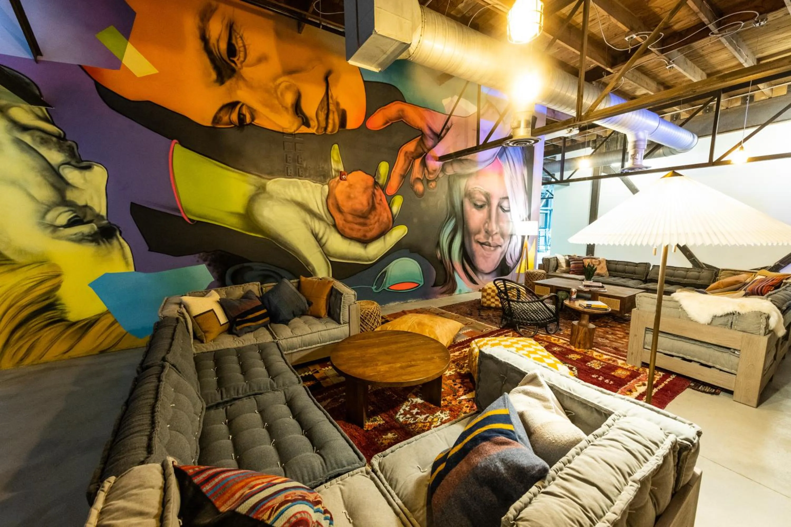 Seating area in evo Hotel Salt Lake City