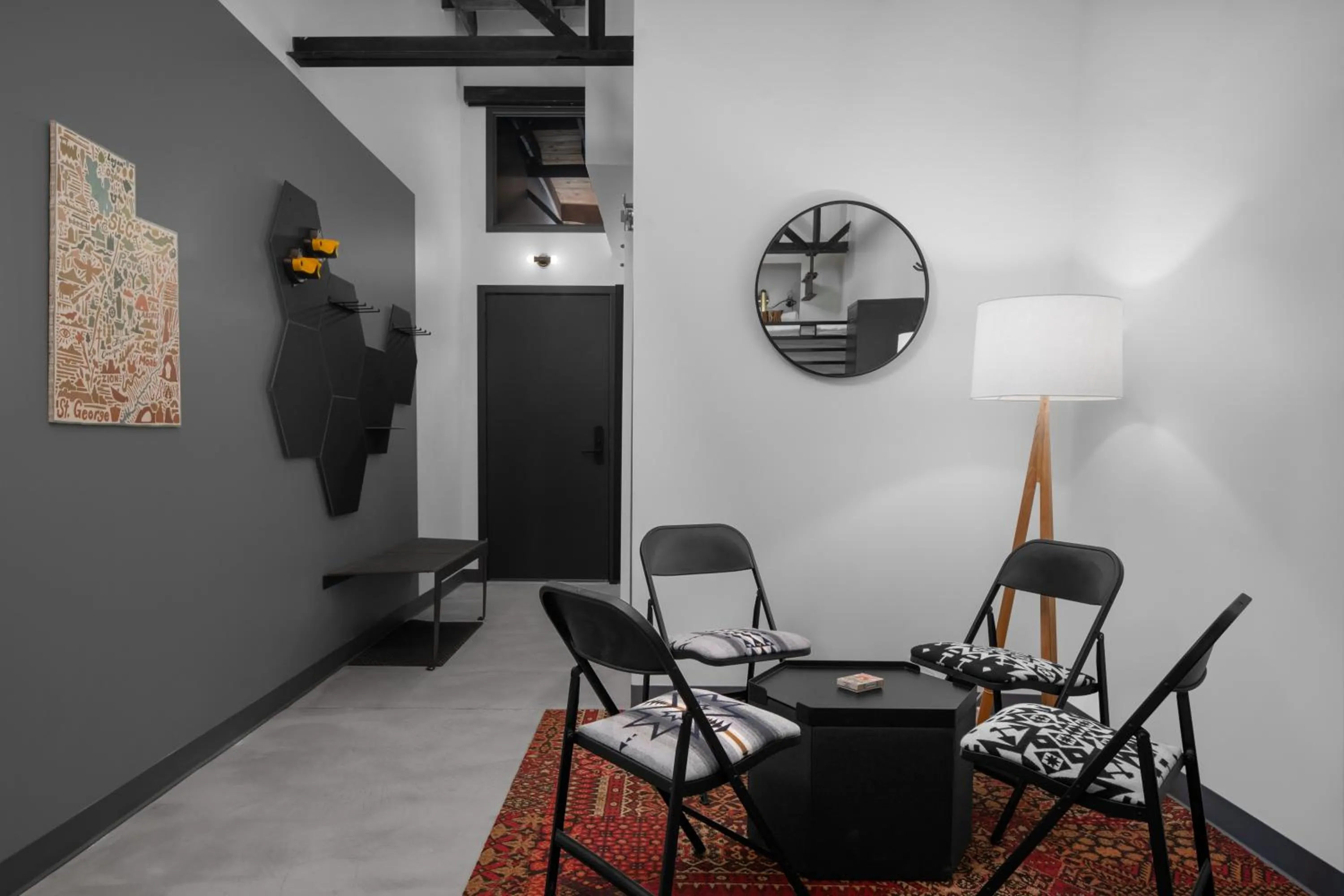 Seating area in evo Hotel Salt Lake City